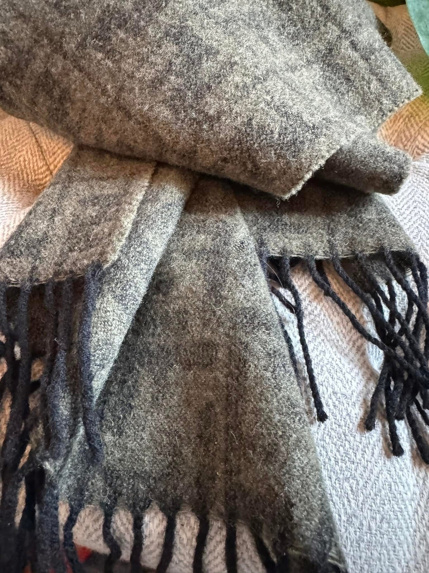 Fendi vintage wool scarf-Zucca