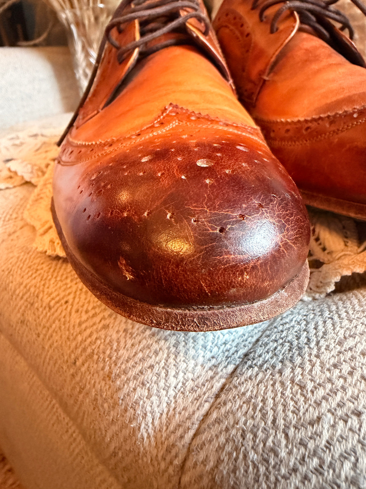 Ted Baker Gryene Men’s Cognac Leather brogues in size 12US