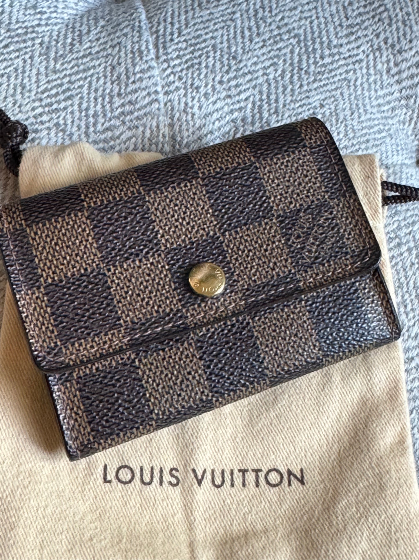 Louis Vuitton Vintage Damier Ebene Cardholder