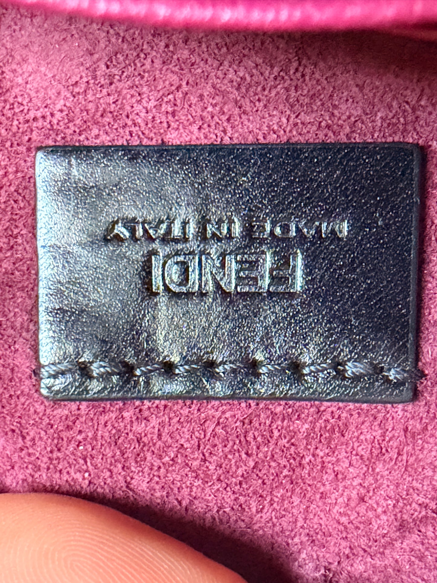 FENDI Shiny Nappa Mini Be Baguette