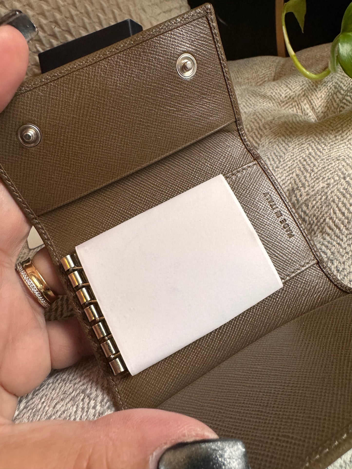 Prada Saffiano 6 Key Holder-Terra