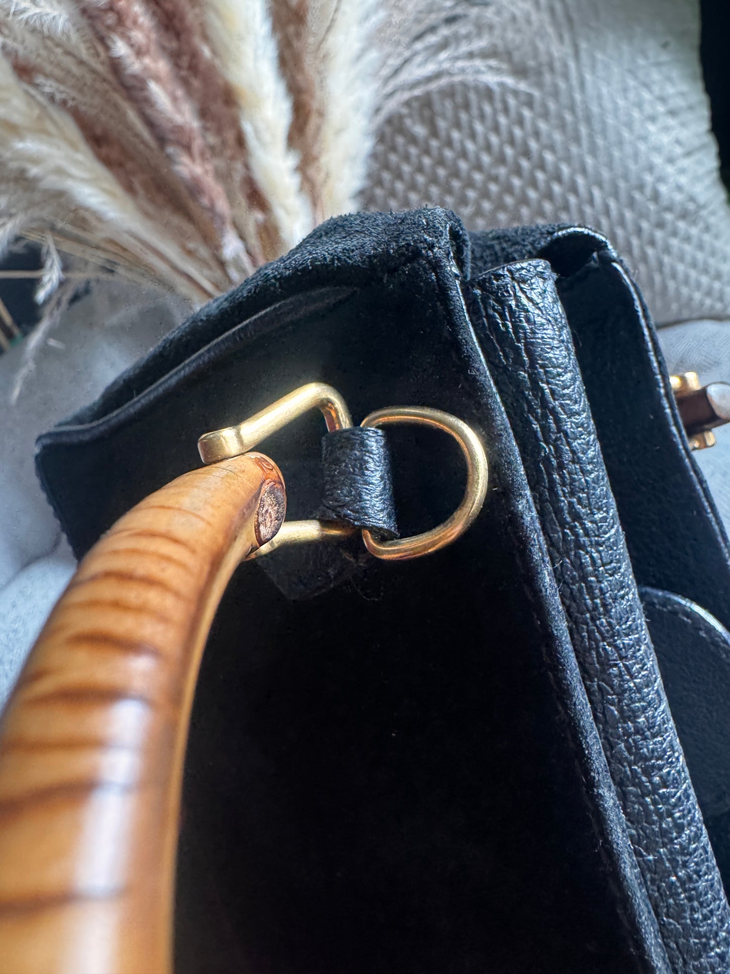 Gucci Vintage Mini Diana in Suede and Leather- with crossbody strap