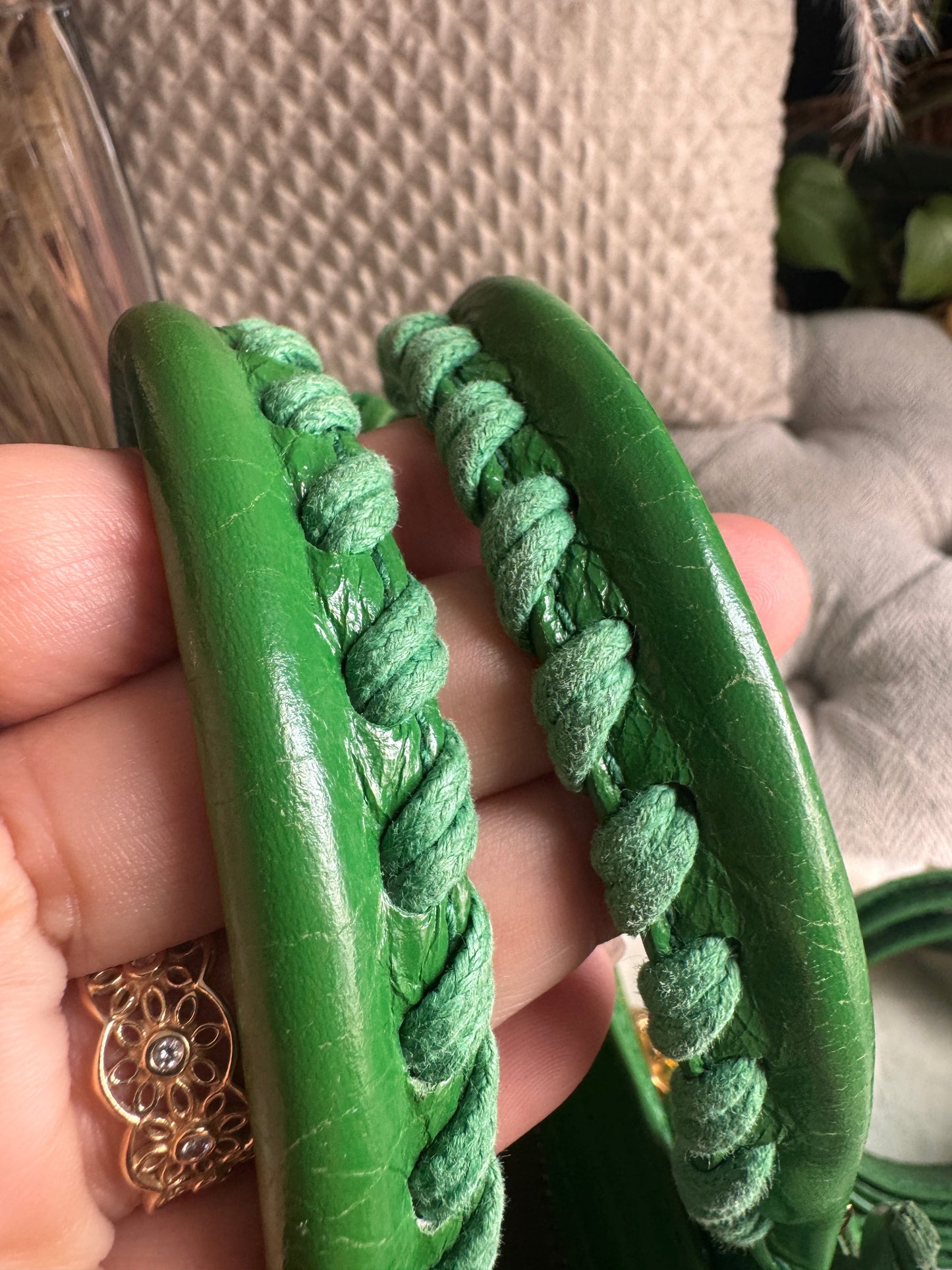 Balenciaga Mini City in Green with Gold Hardware