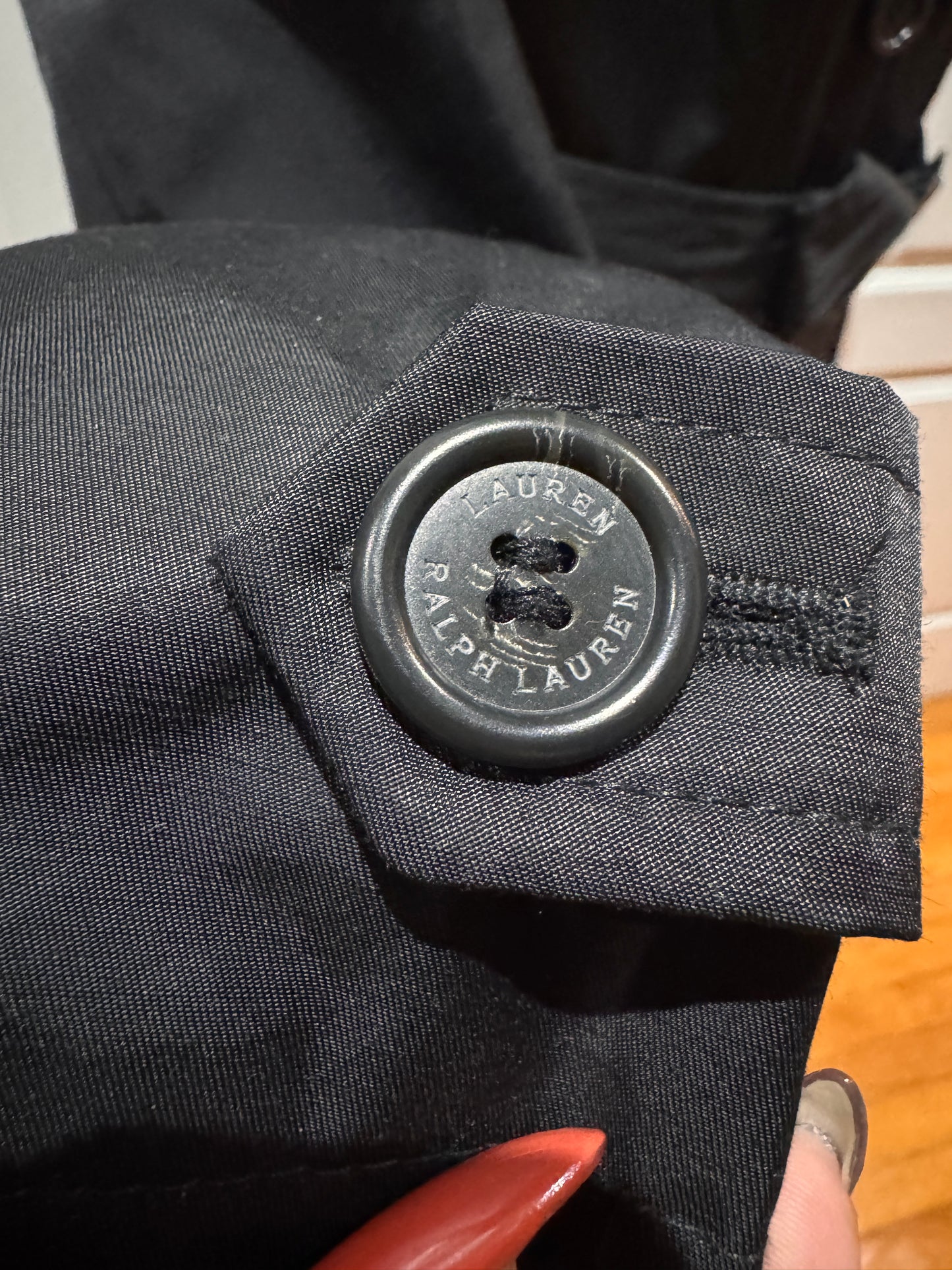 LAUREN Ralph Lauren Black Trench  Coat
