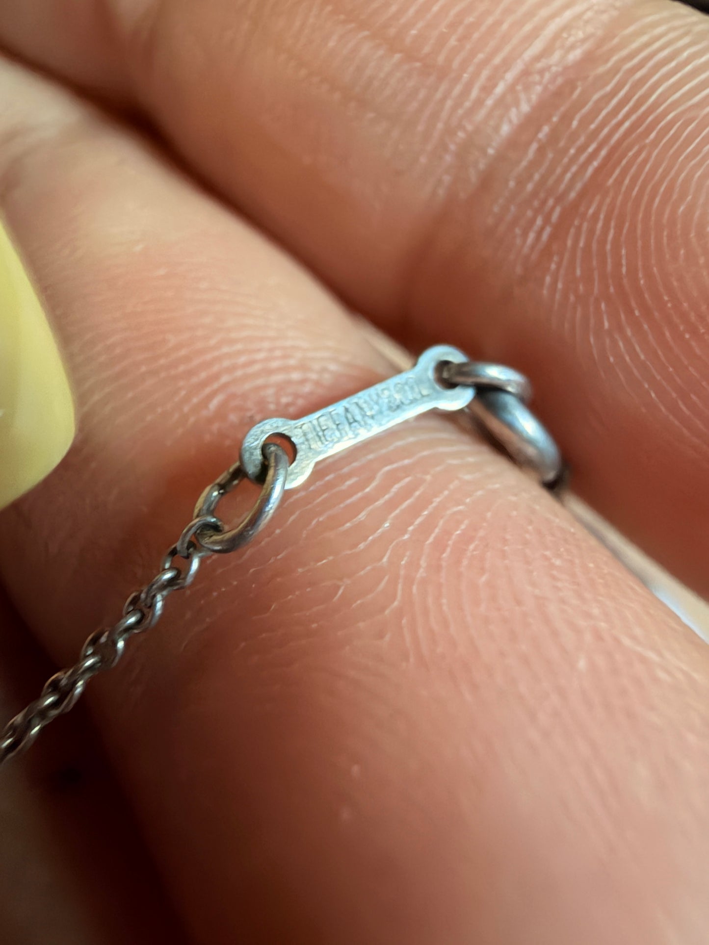 Tiffany & Co. 9mm Sterling Silver Bean Necklace