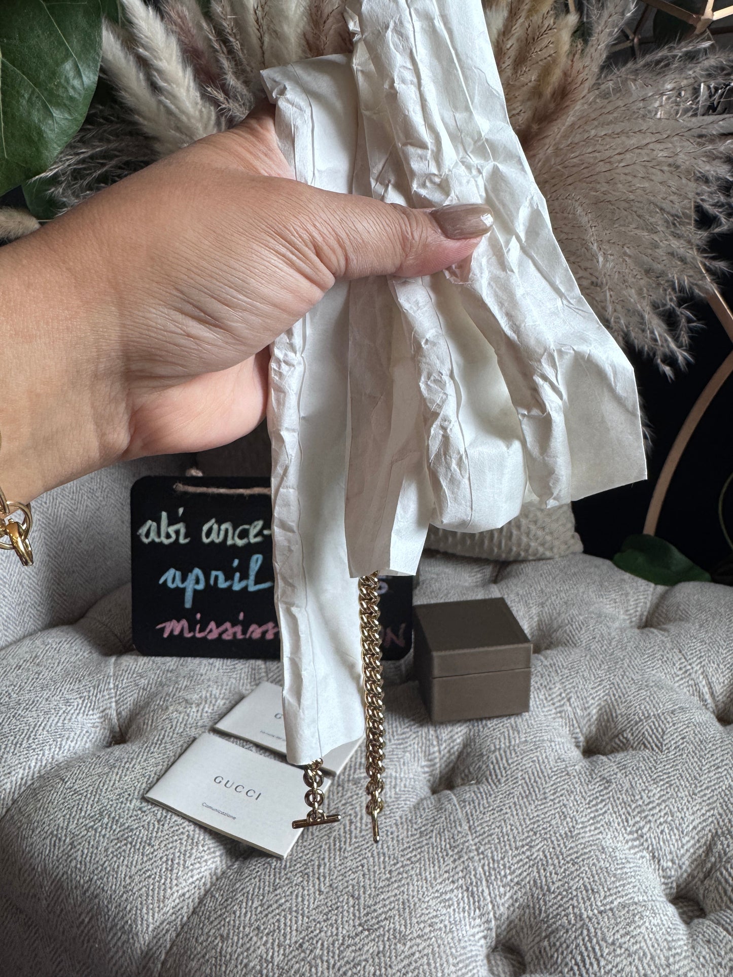 Gucci Blondie Compact Wallet on Chain-Brand NEW in Box