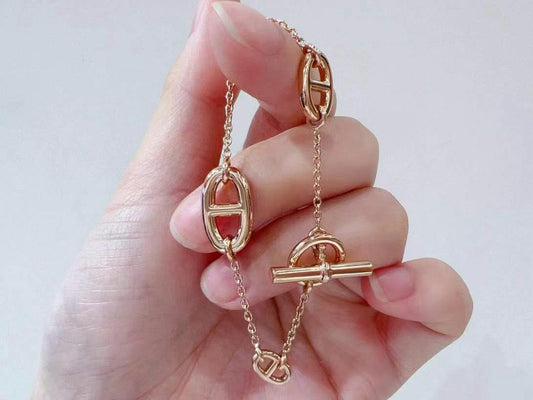 PREORDER ONLY-Hermes Rose Gold Farandole Bracelet