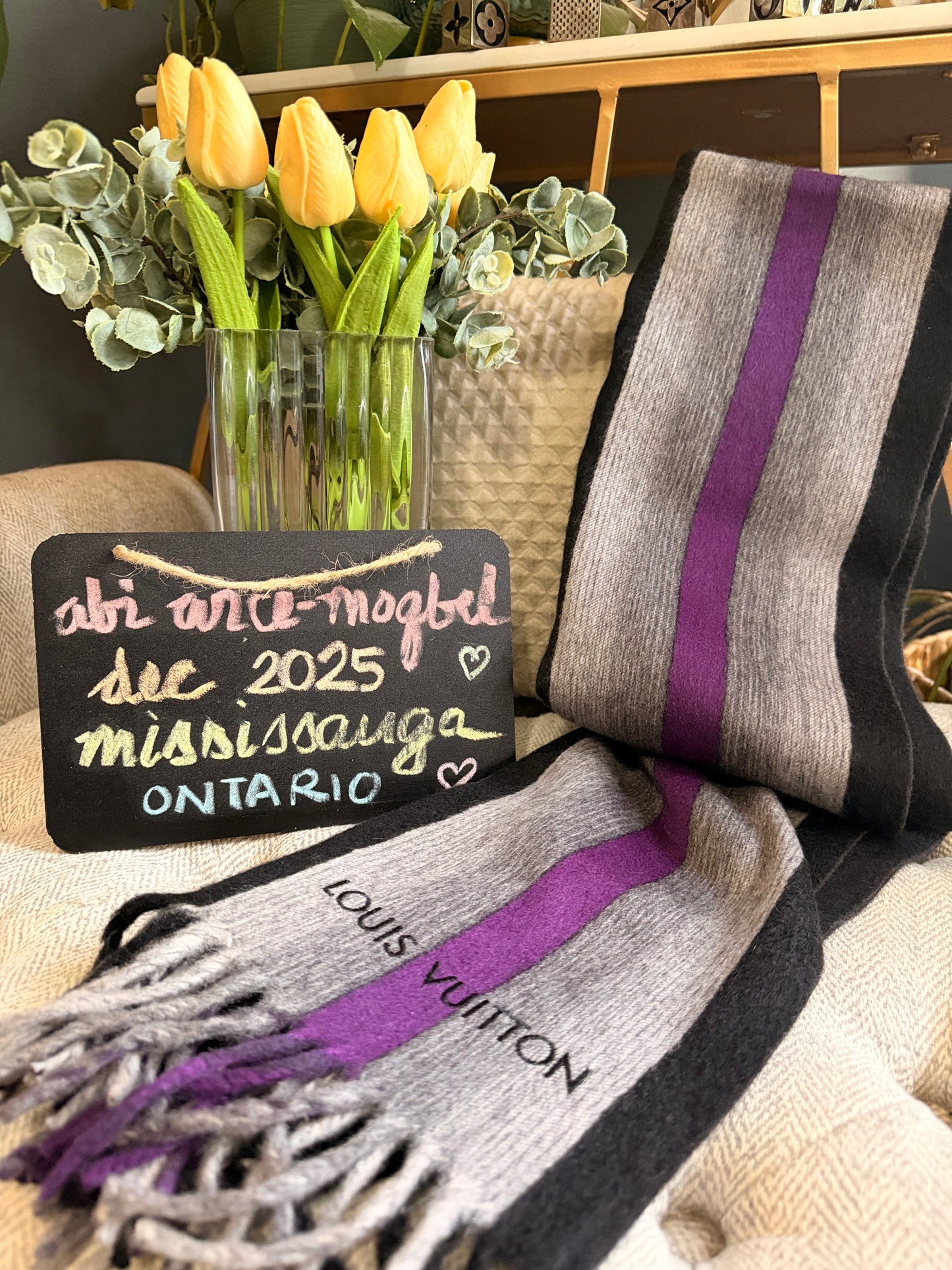 Louis Vuitton Cashmere & Wool Scarf