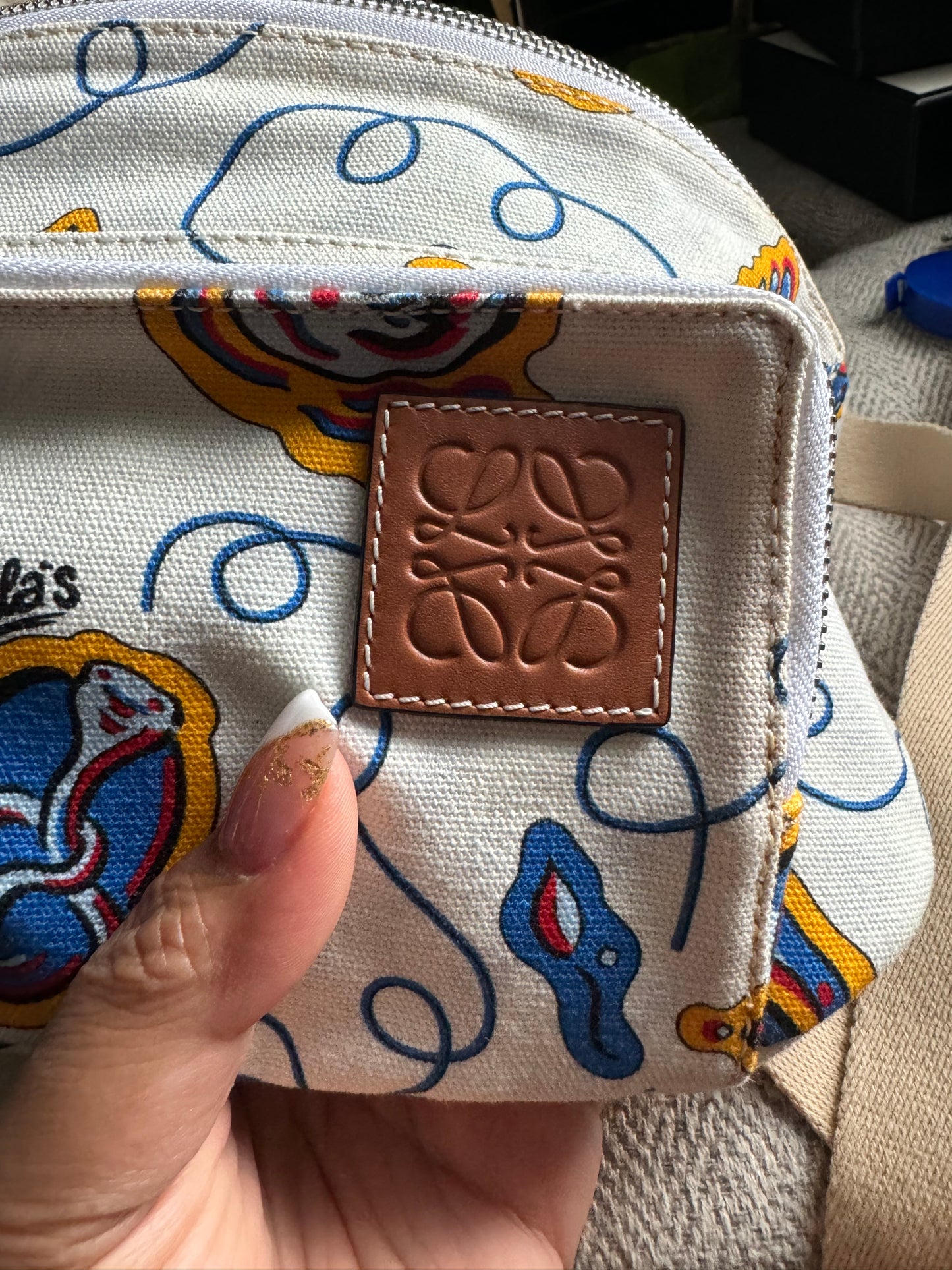 Loewe - Paula's Ibiza Logo-Appliquéd Printed Canvas Belt Bag - White