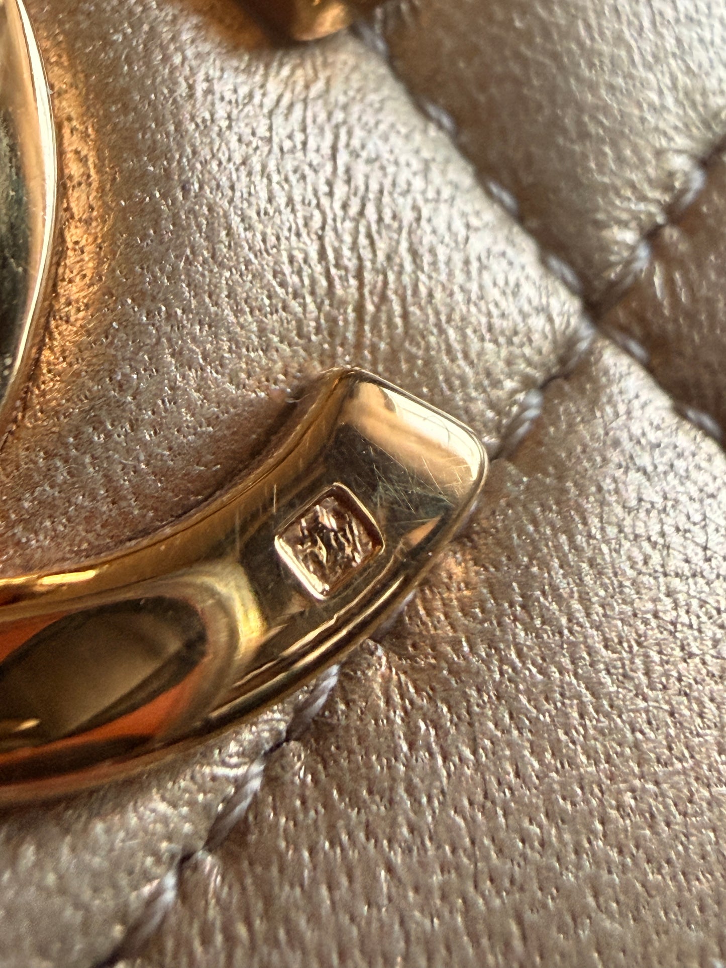 Chanel Metallic Lambskin Quilted Mini Flap in Gold