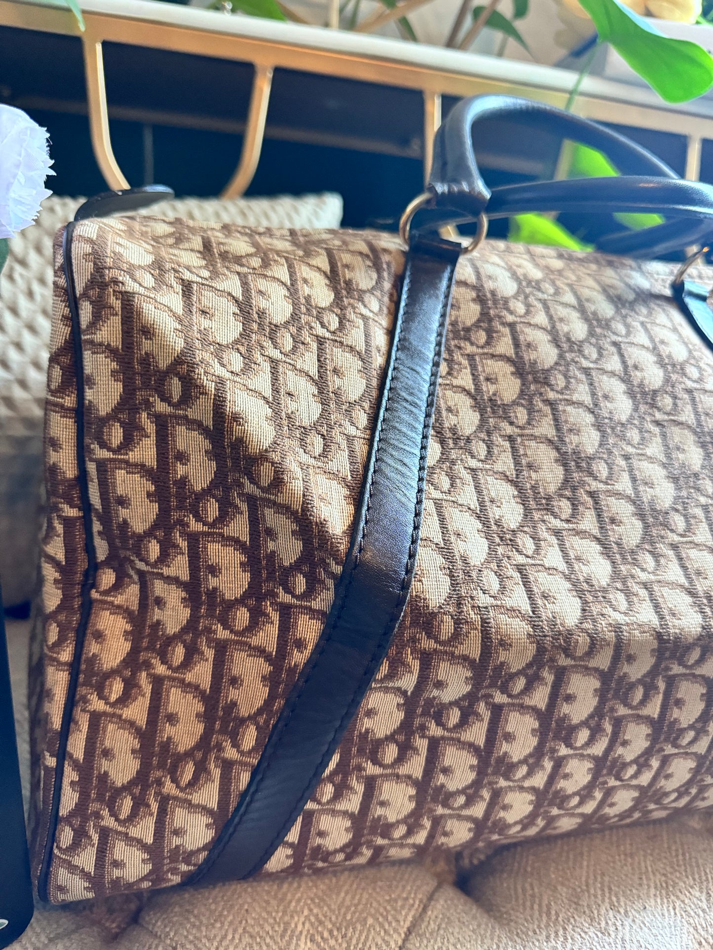 Dior Vintage Trotter Boston Bag