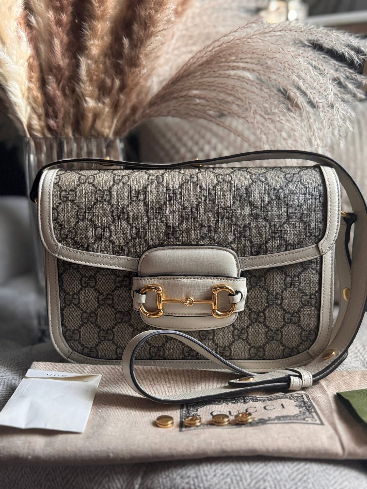 Gucci Supreme Medium 1955 Horsebit Bag