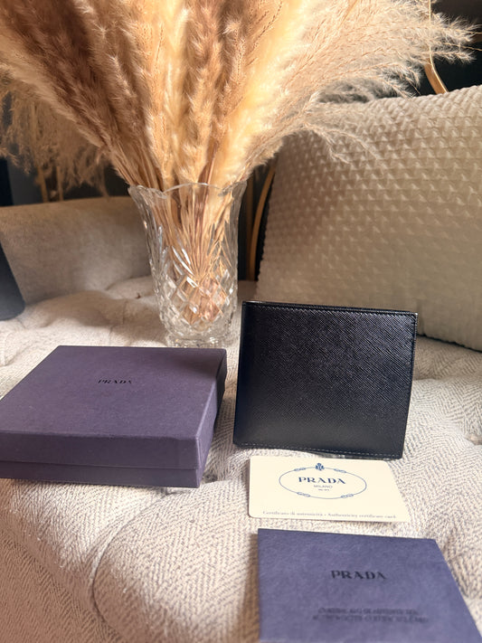 Prada Men’s Wallet in Saffiano Leather