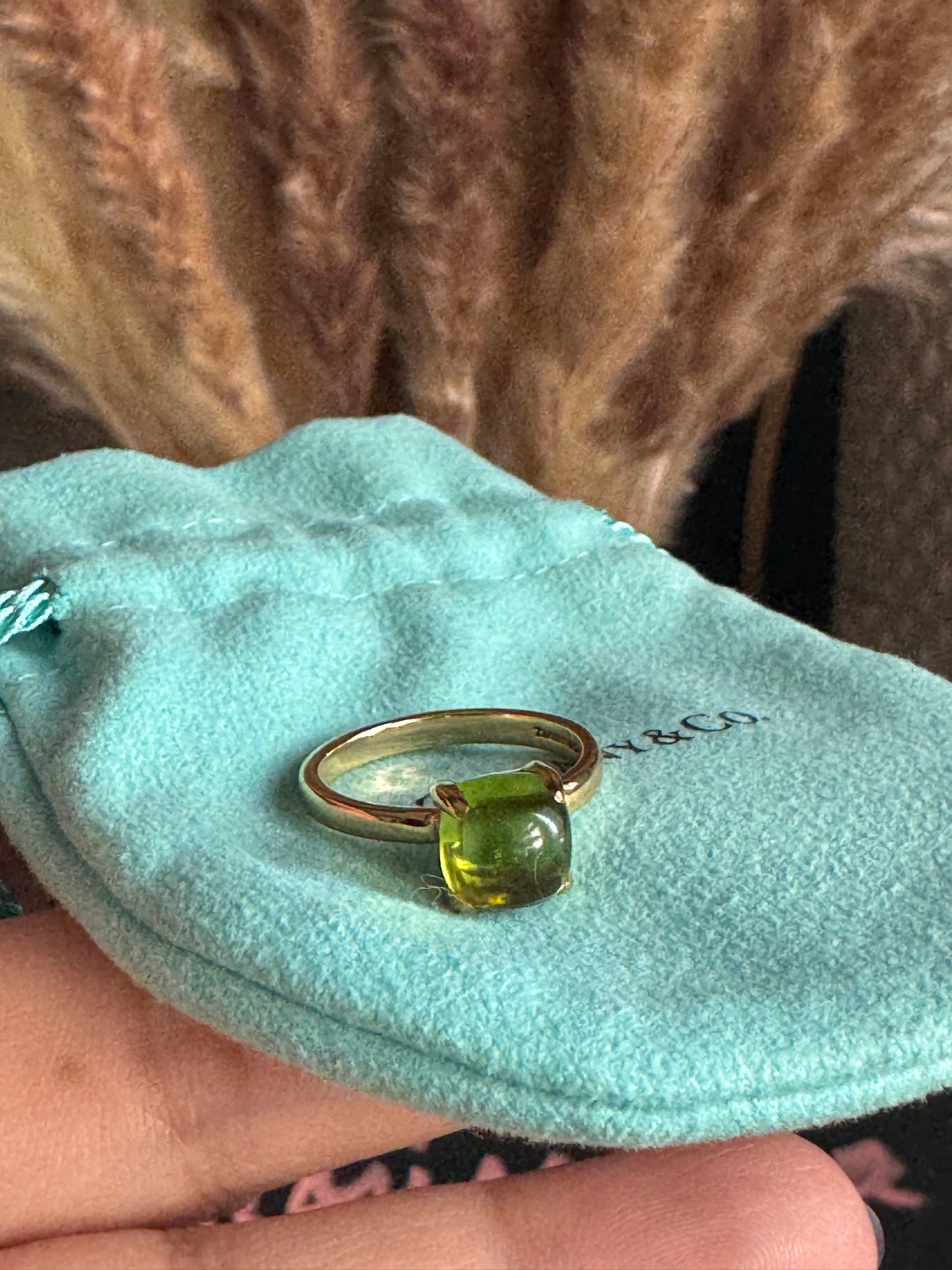 Tiffany & Co.Retired Sugar Stack Ring in Peridot