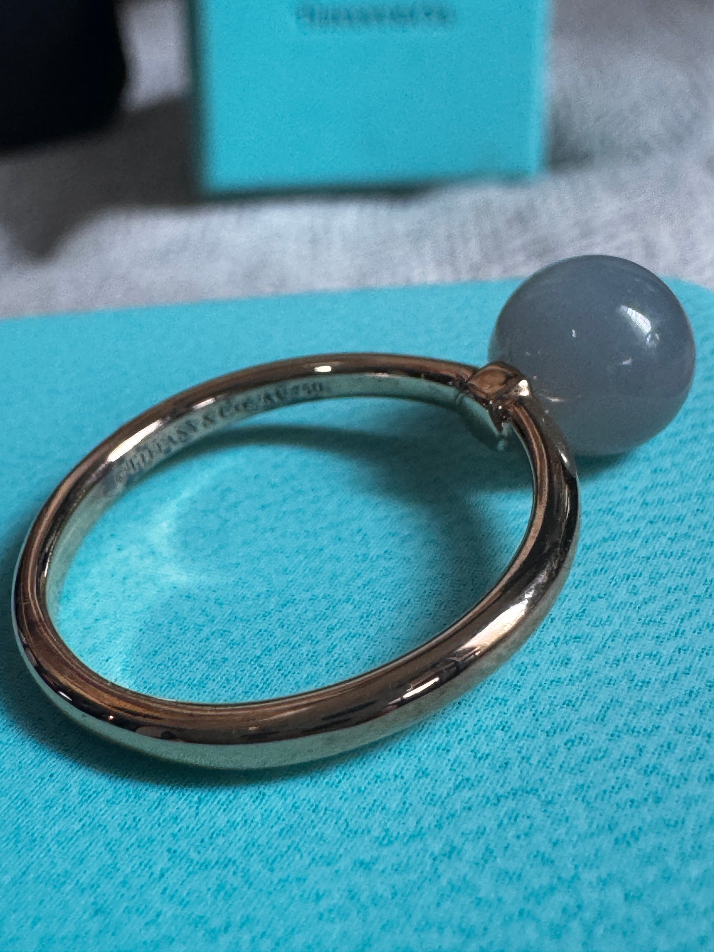 Tiffany & Co Retired and HTF Moonstone 18k RH Ring