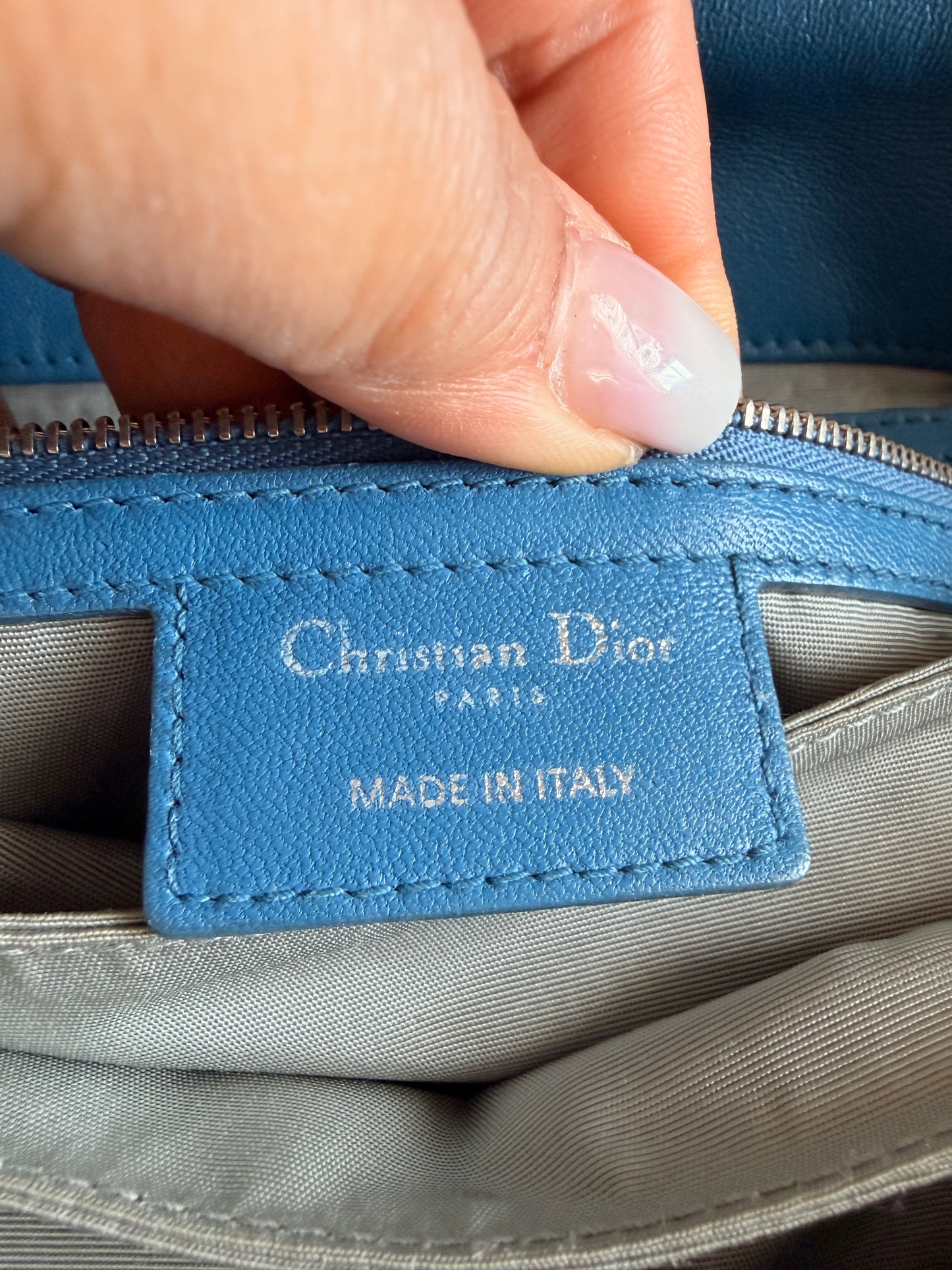 Christian Dior Cannage Quilted Lambskin Leather New Lock Flap Bag