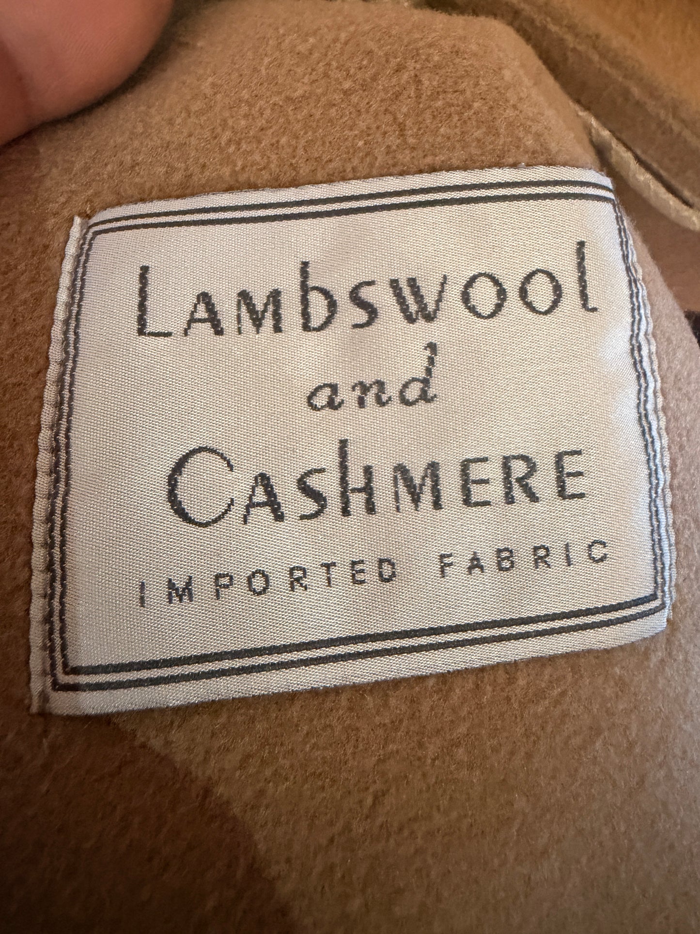 Lorne Mitchel Wool Cashmere Camel Coat | Size 10 | Timeless Classic