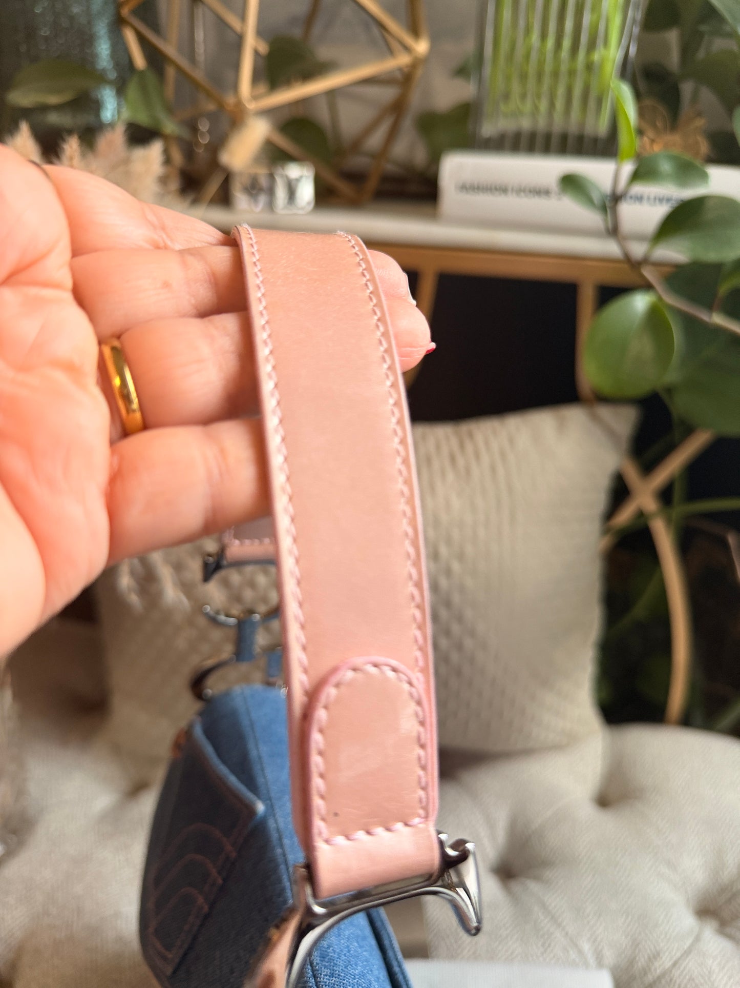 DIOR Vintage Denim Saddle in Medium