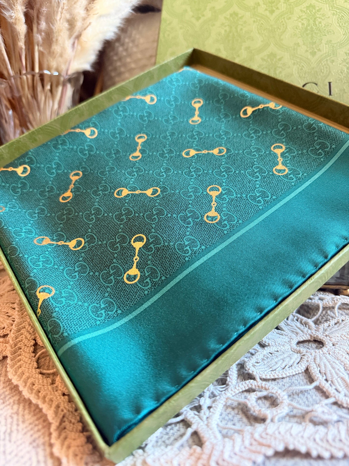 Gucci Horsebit Silk Scarf