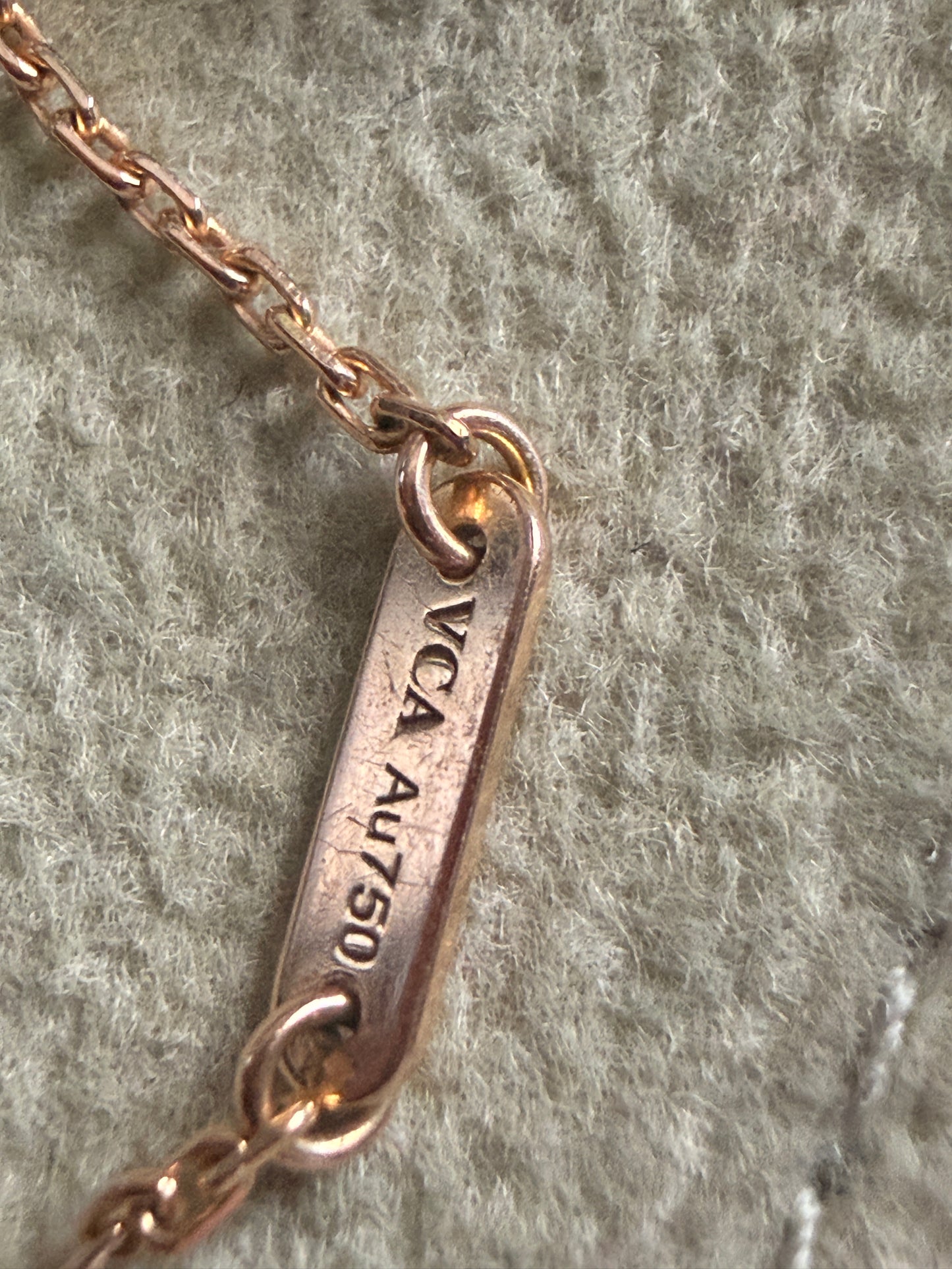 Van Cleef & Arpels 18k Rose Gold Sweet Bracelet