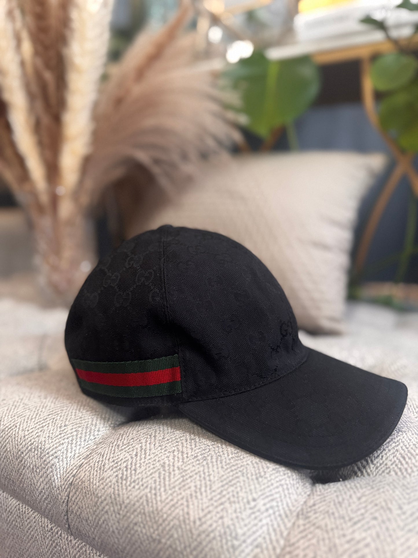 Gucci GG baseball hat with Web size L
