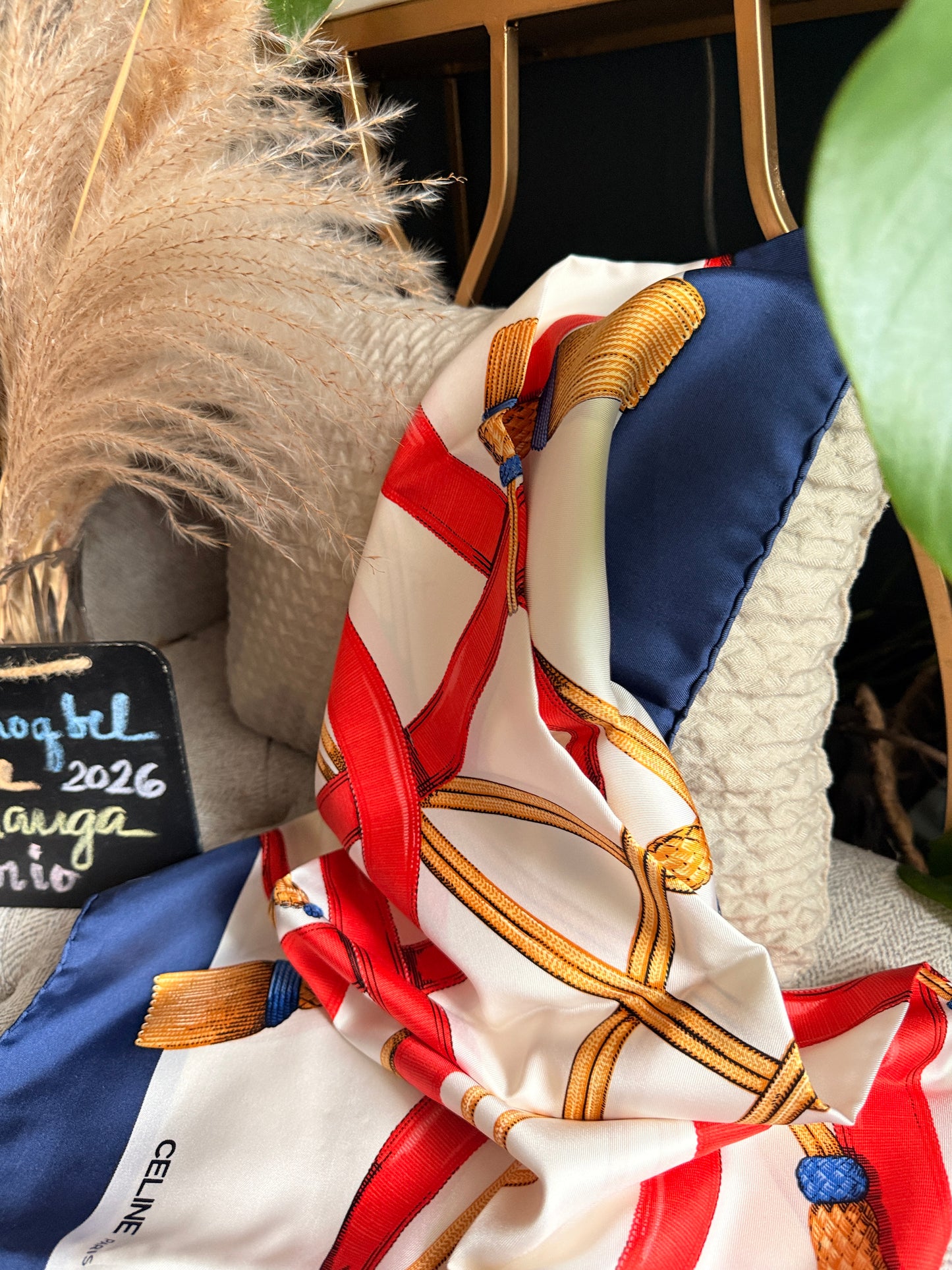 Celine Vintage Silk Scarf