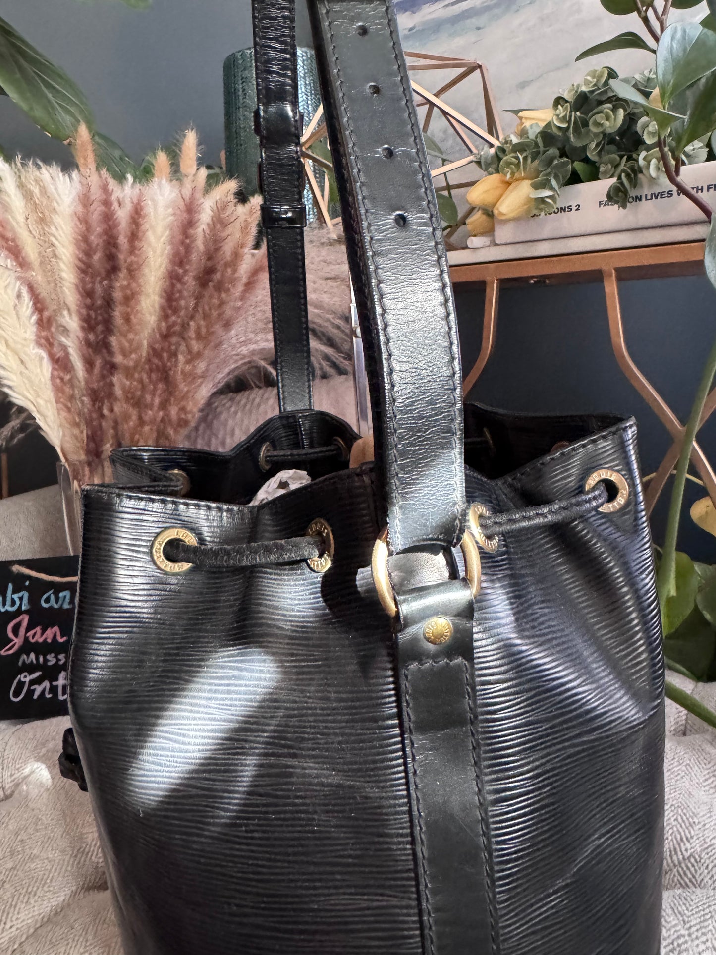 Louis Vuitton Petit Noe in Epi Black