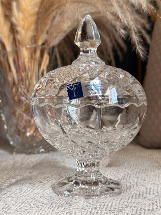 Handcut 24% Lead Crystal Made in Yugoslavia