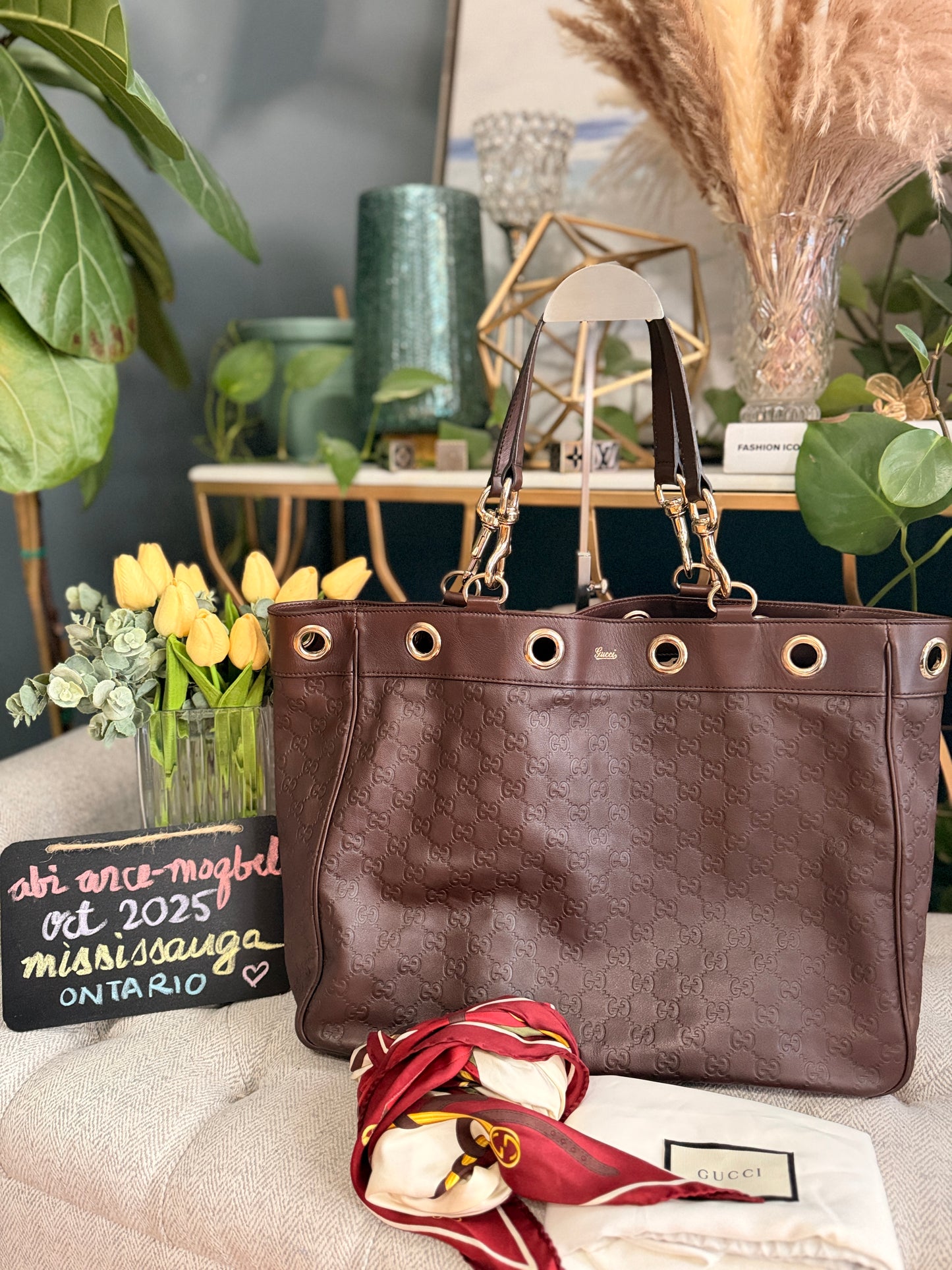 Gucci Positano in Guccissima Leather