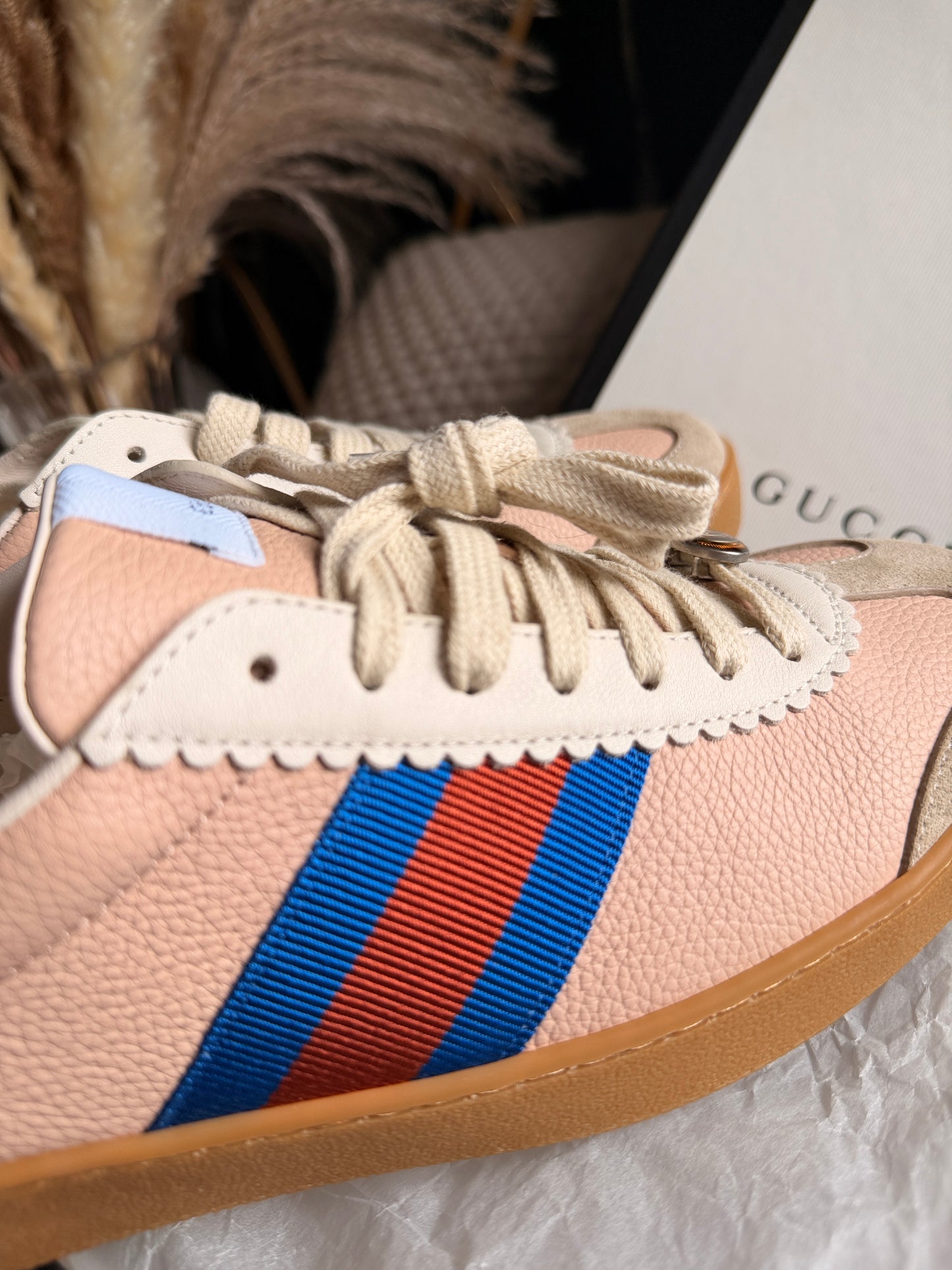 NEW in BOX Gucci G74 Web Sneakers