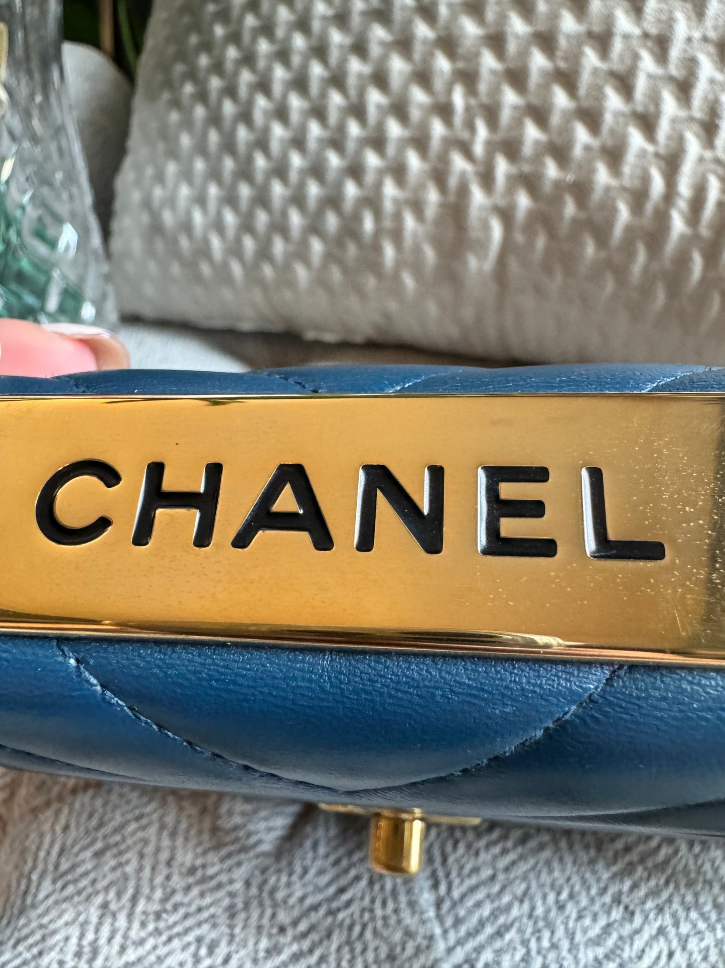 Chanel Trendy WOC in Blue with GHW