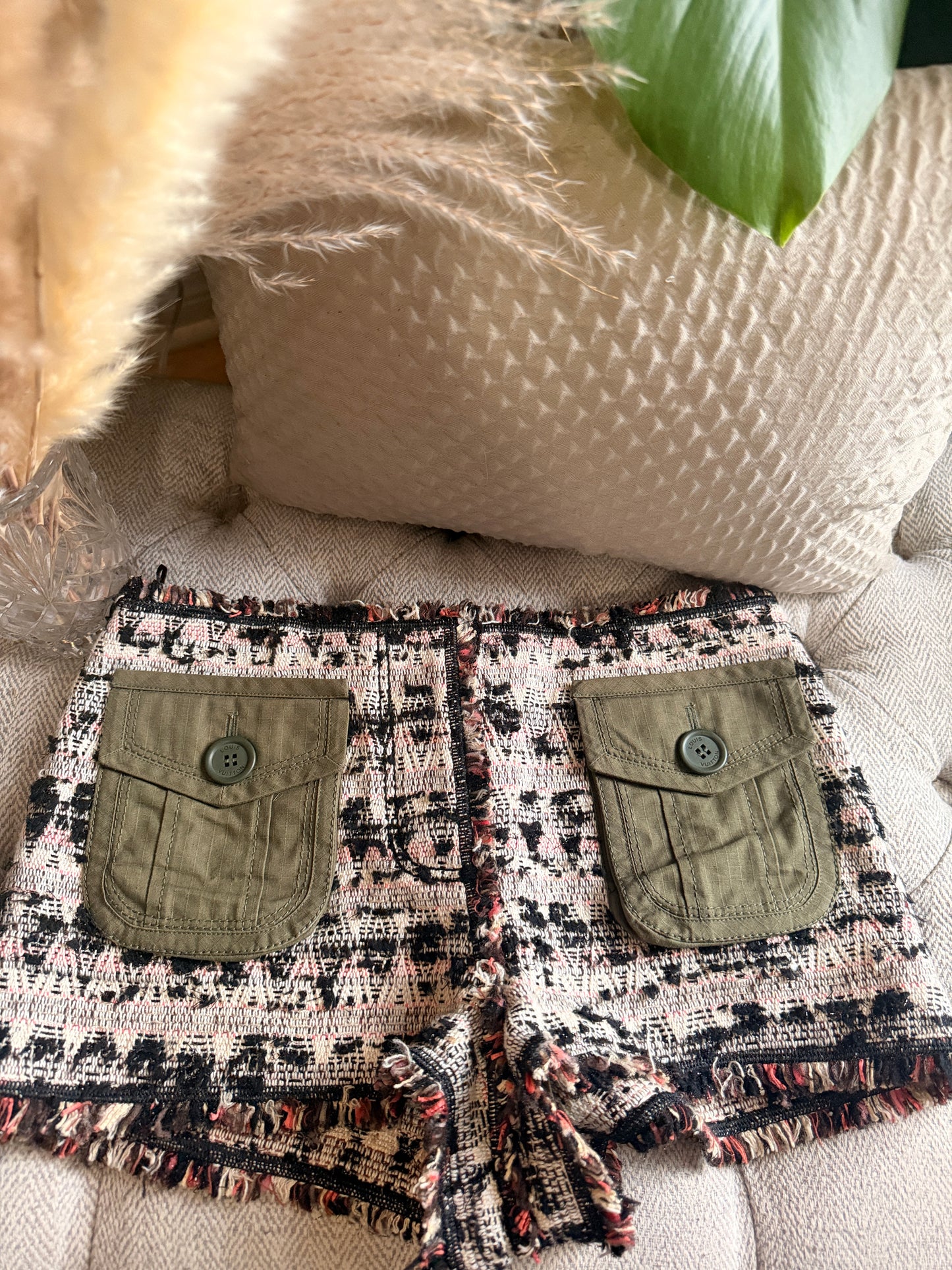 Louis Vuitton Tweed Shorts-size EU36