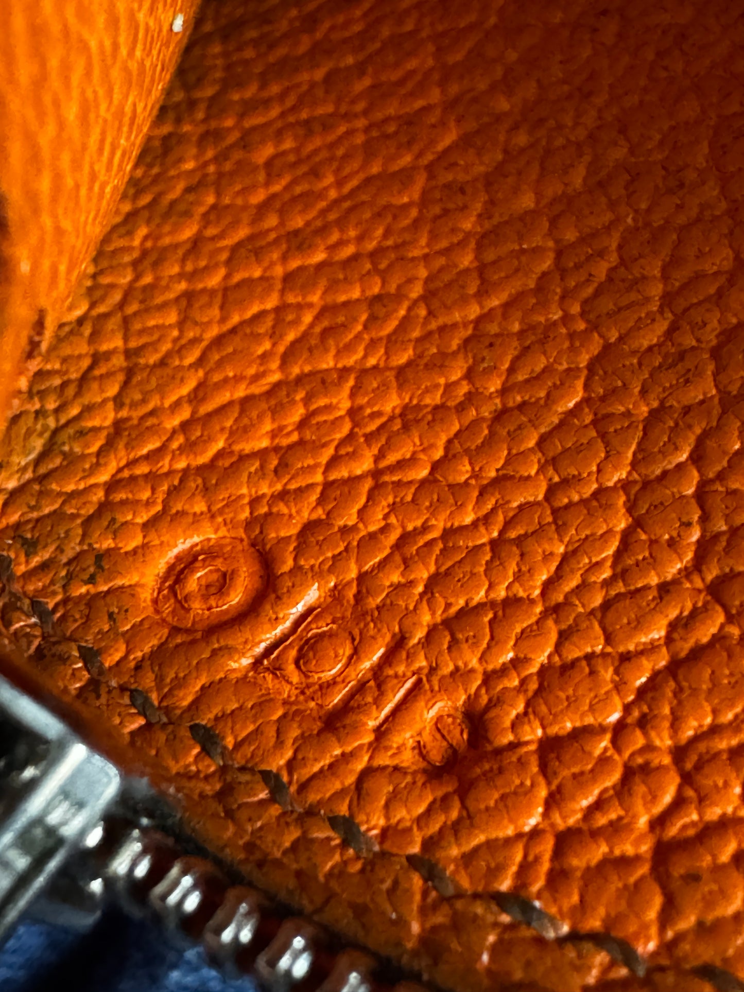 Hermès Orange Chèvre Mysore Coin Purse