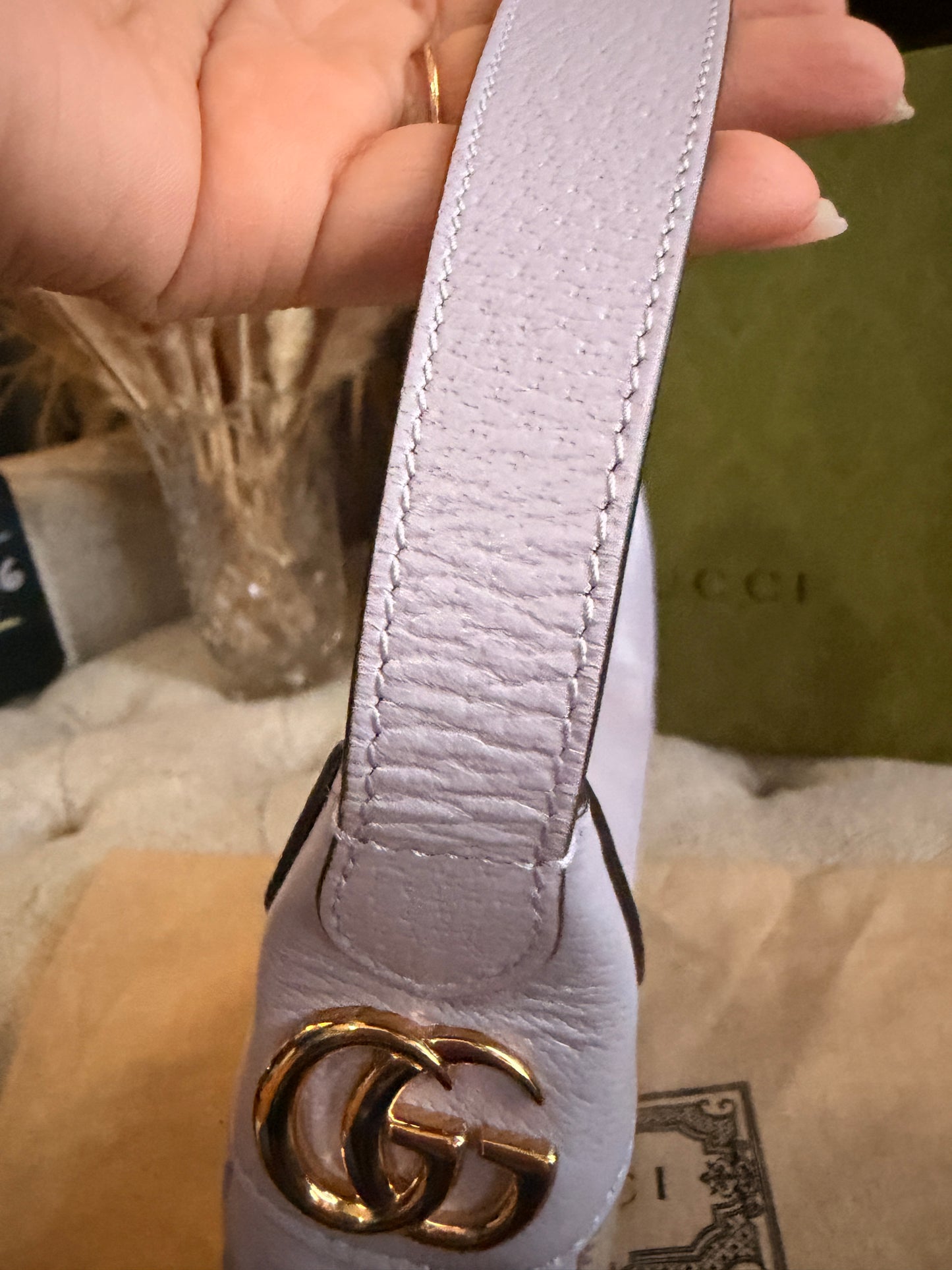 Gucci Jumbo GG Half-moon Mini Hobo