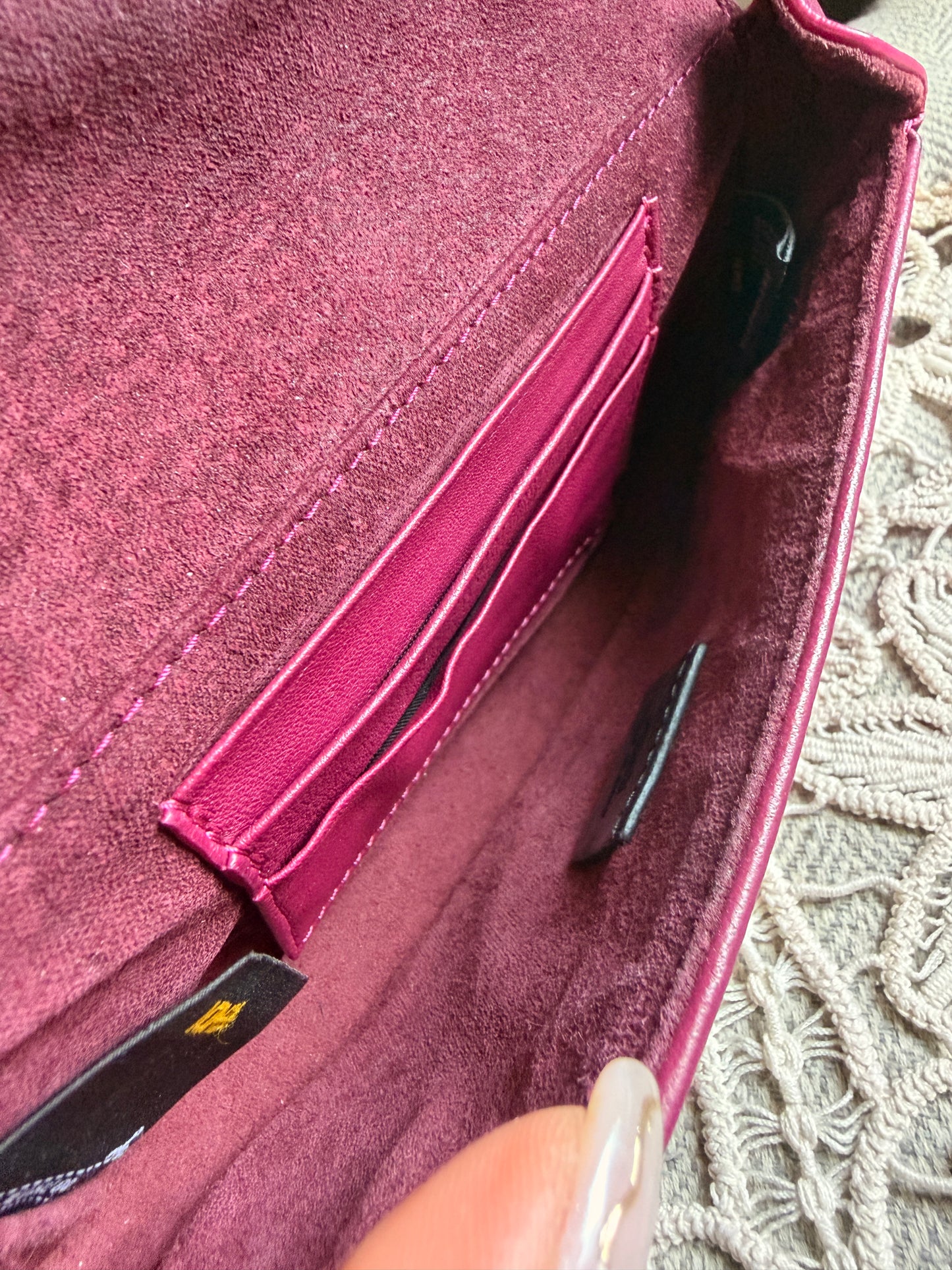 FENDI Shiny Nappa Mini Be Baguette