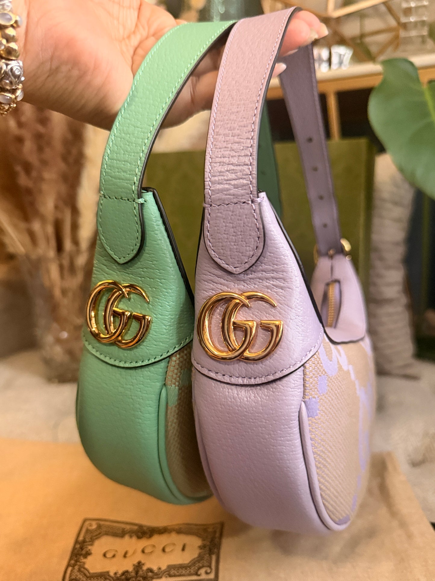 Gucci Jumbo GG Half-moon Mini Hobo
