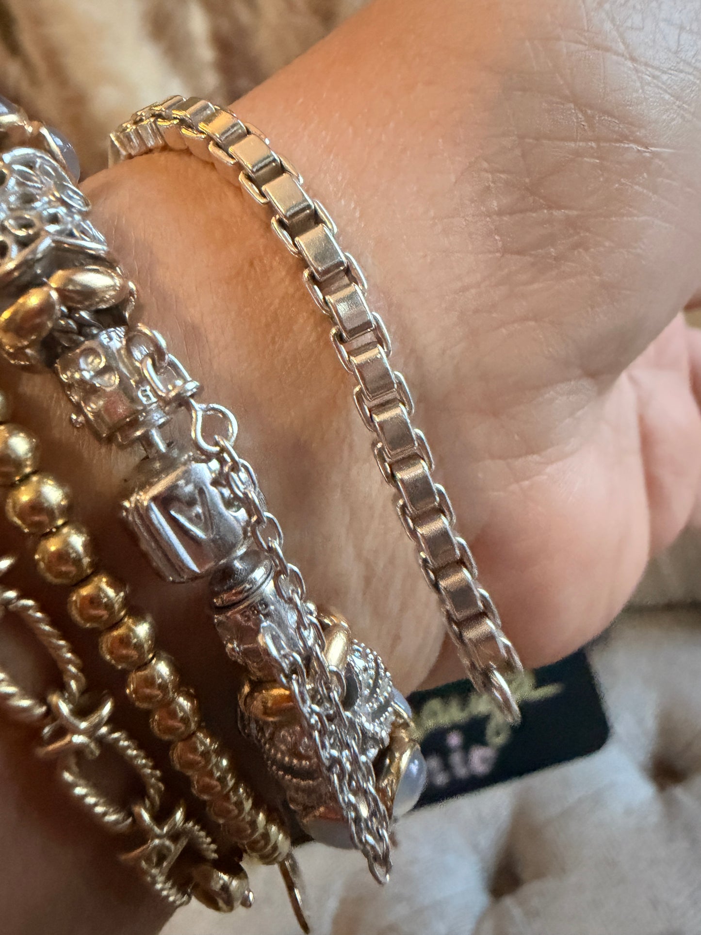 Tiffany&Co ID Tag Venetian Link Bracelet