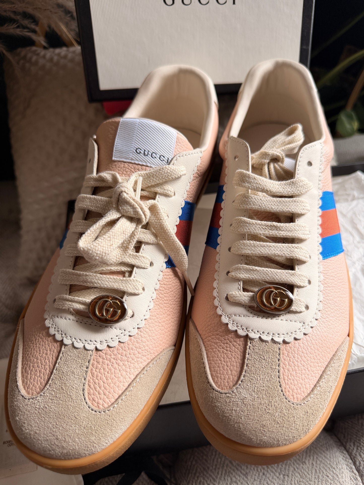 NEW in BOX Gucci G74 Web Sneakers