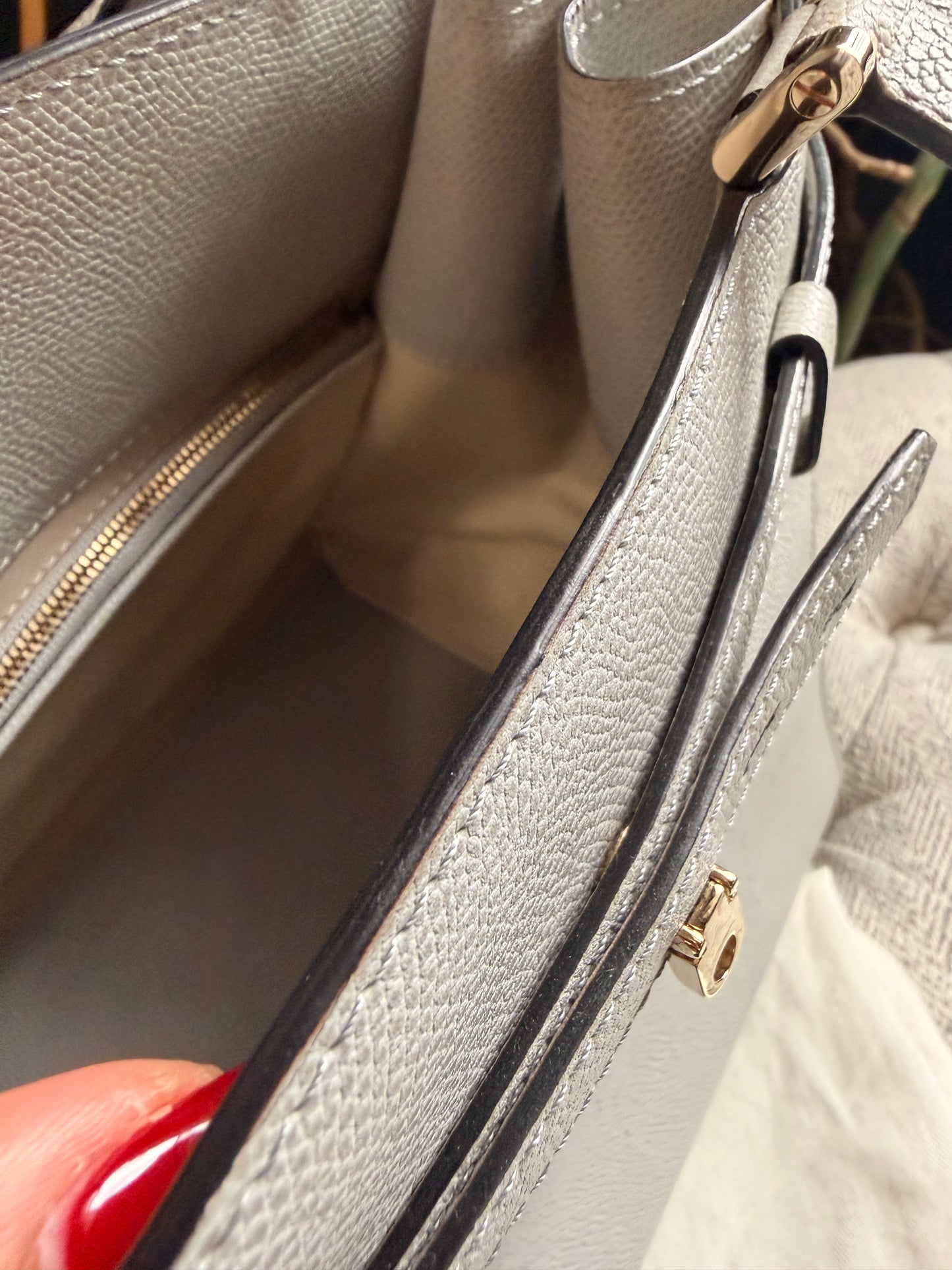 Valextra B Cube in Cool Grey