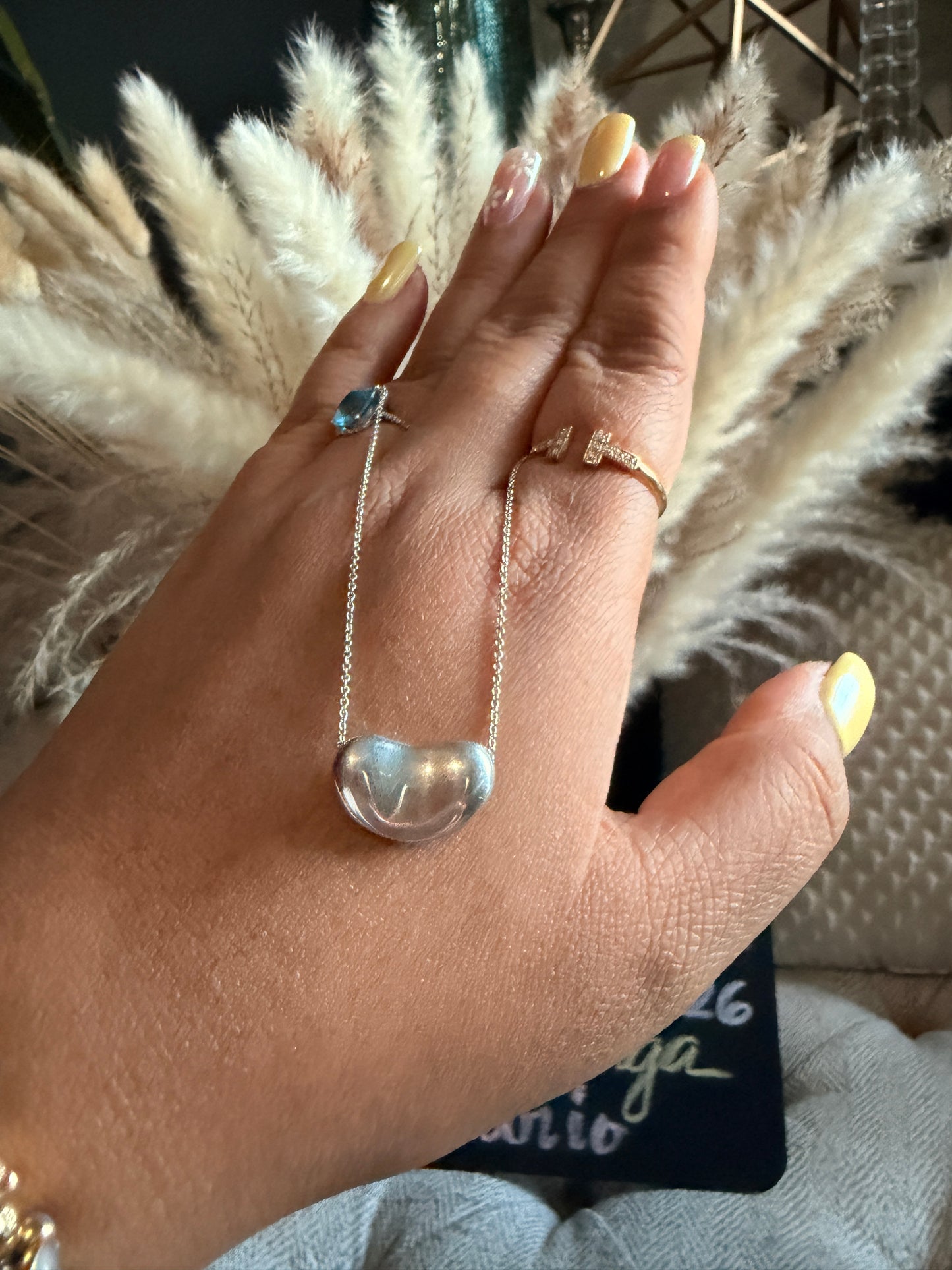 Tiffany & Co. 18mm Sterling Silver Bean Necklace