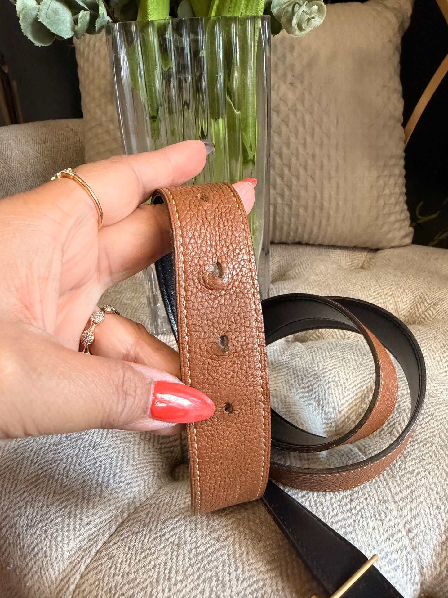 Hermes Constance Belt size 90