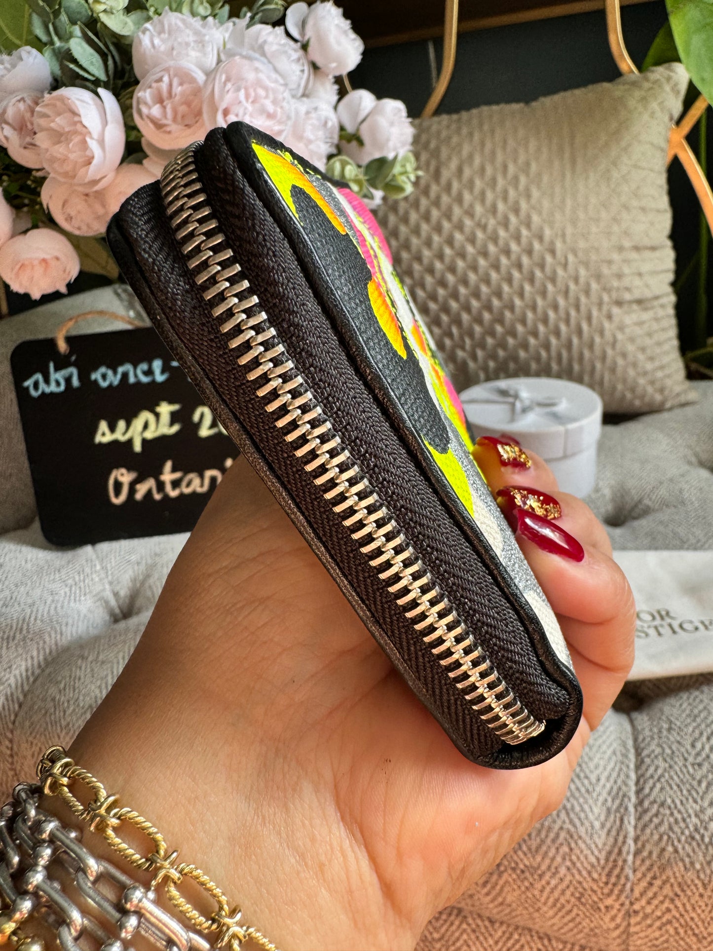 Dior Anselm Reyle Zippy Wallet