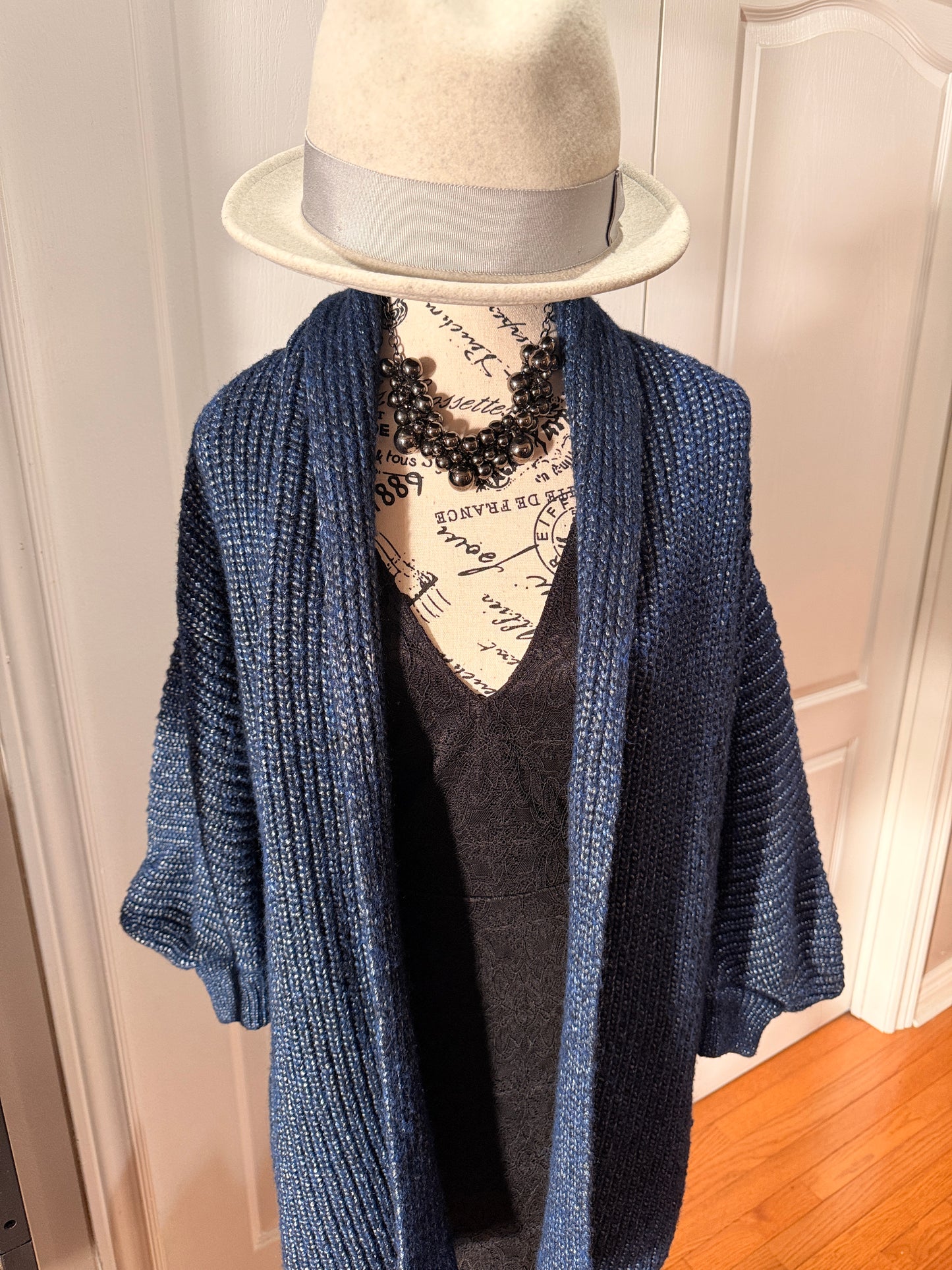 Escada Navy Blue Cardigan-Medium