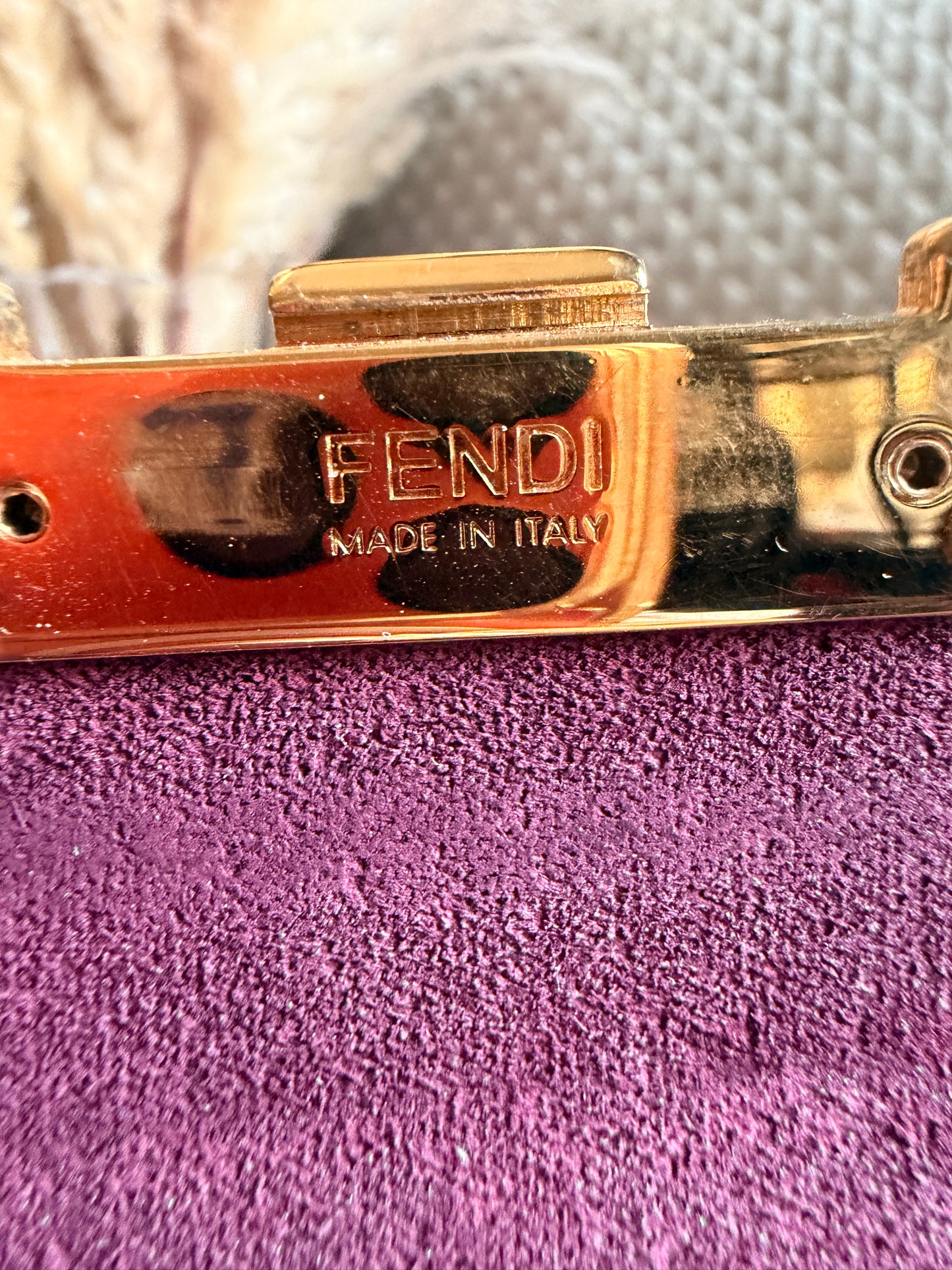 FENDI Shiny Nappa Mini Be Baguette
