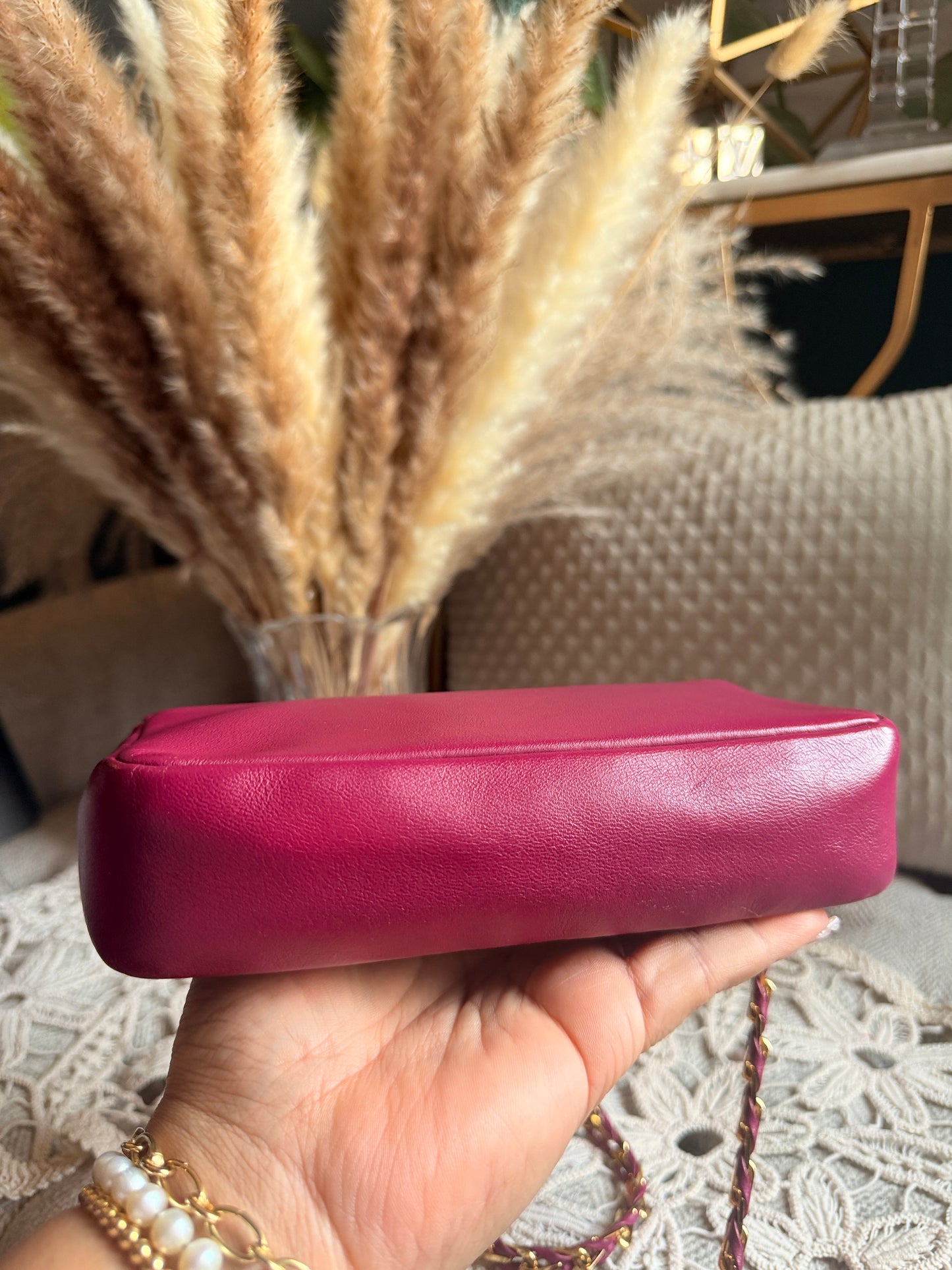 FENDI Shiny Nappa Mini Be Baguette