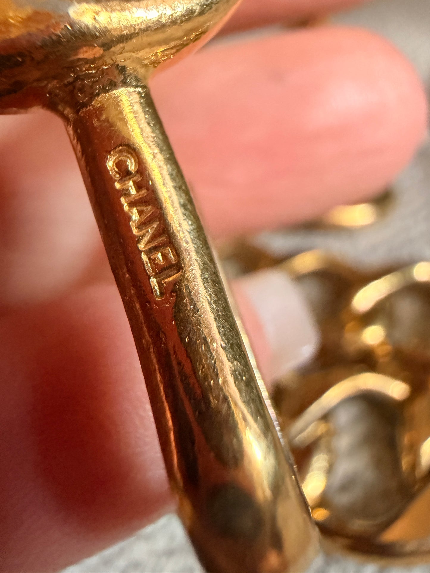 Chanel Vintage 24k Gold Plated Belt