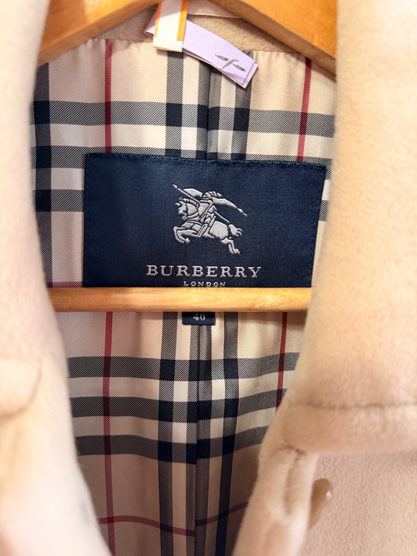 Burberry Classic Angora Blend Coat sz 40