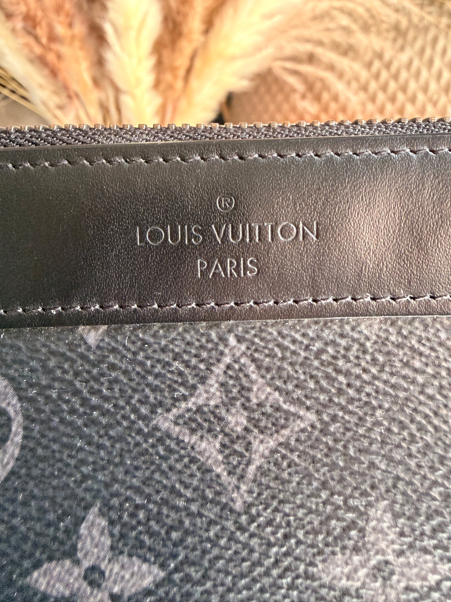LOUIS VUITTON Monogram Eclipse Pochette Discovery Pm