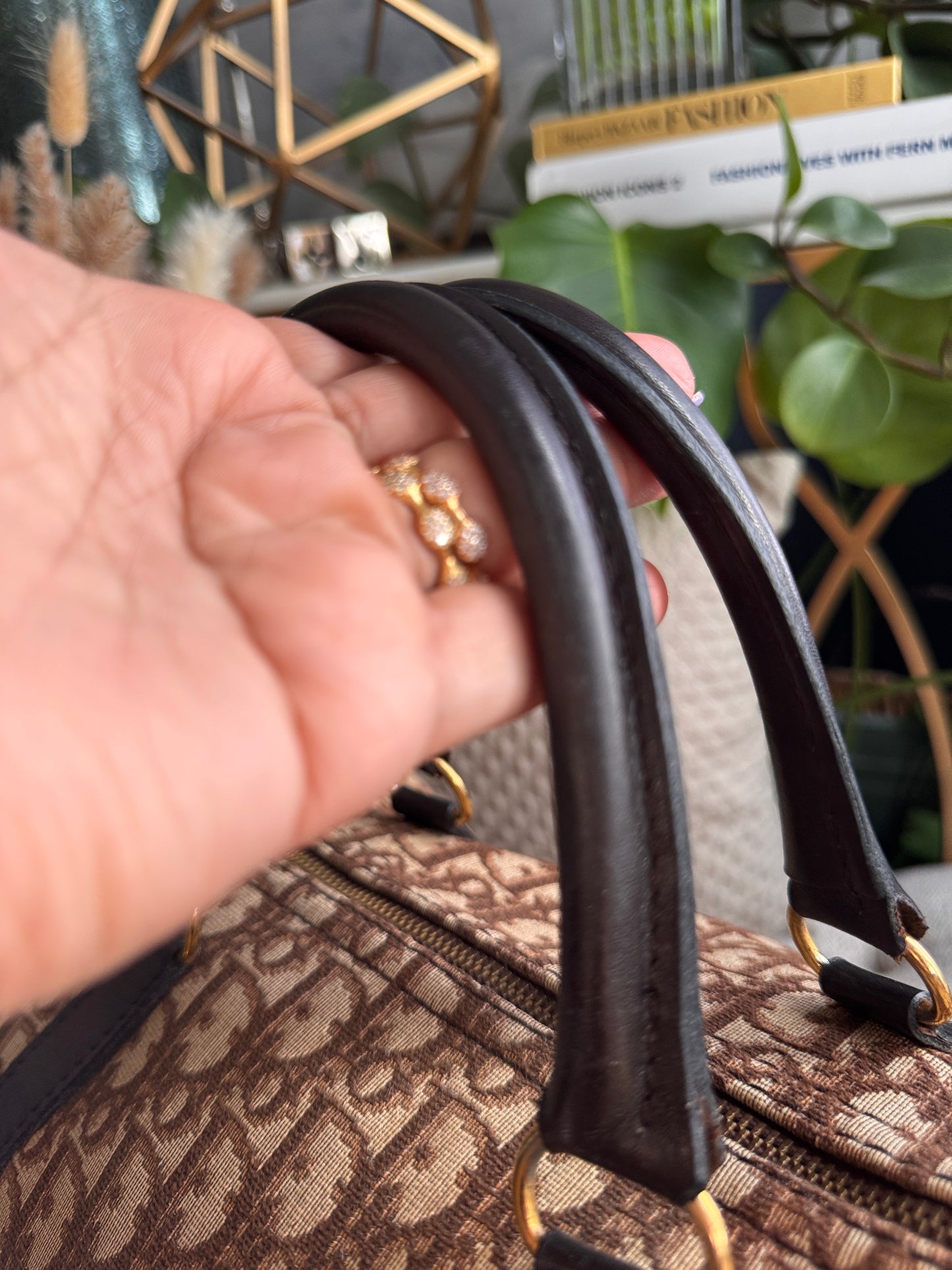 Dior Vintage Trotter Boston Bag