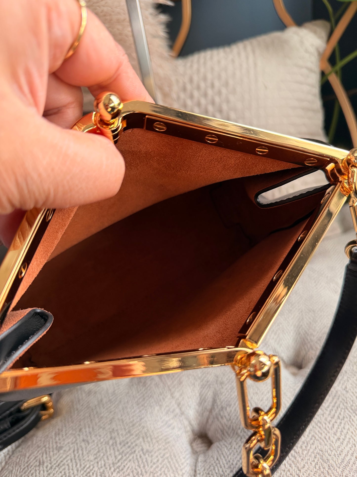 ETRO Small Vela in Black with Gold Hardware